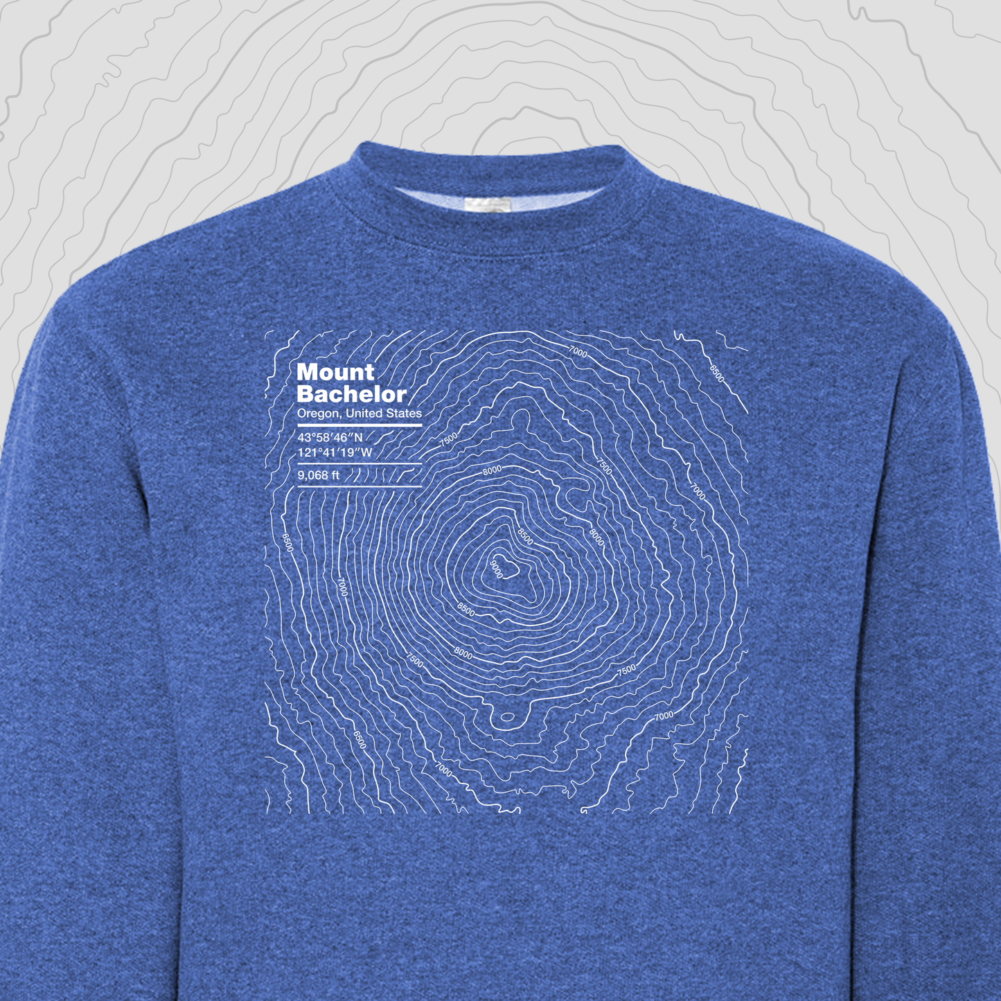 Mount Bachelor, Oregon - Crewneck Sweatshirt
