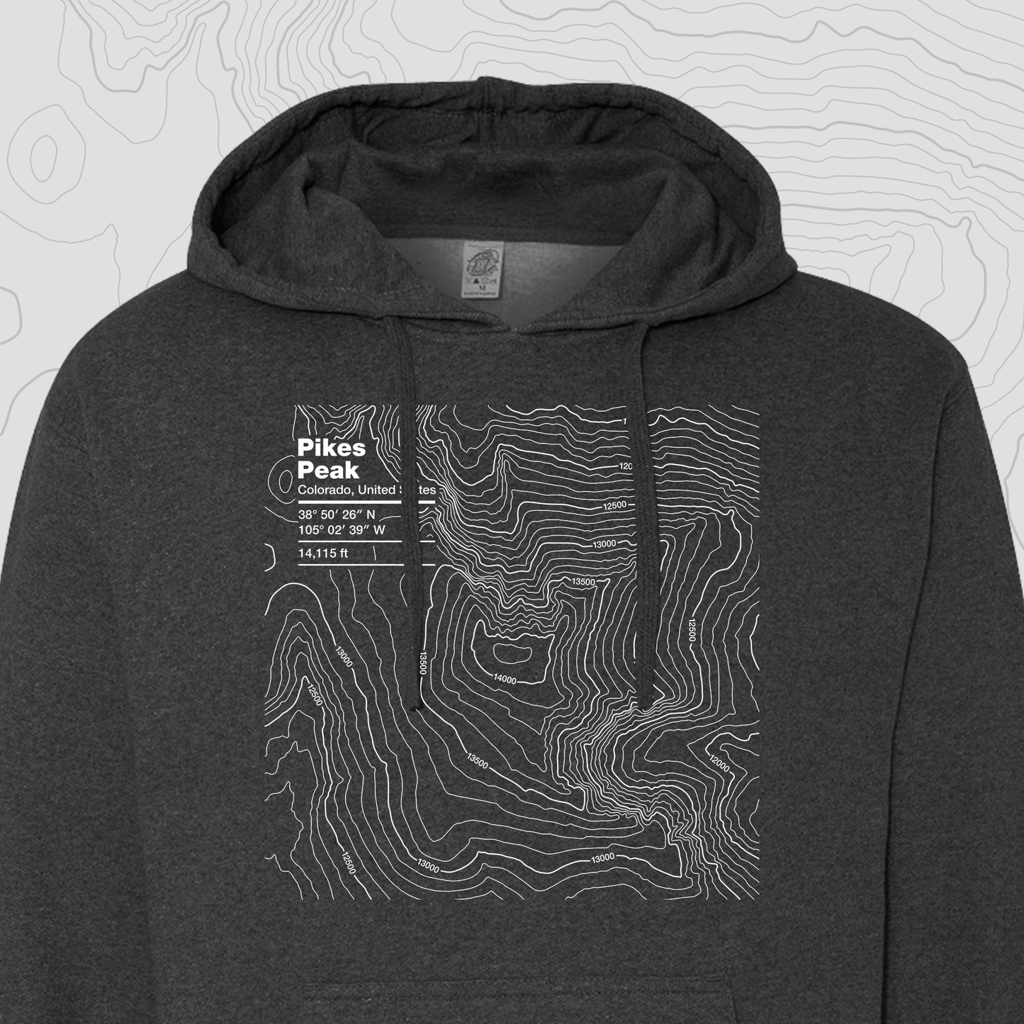 Pikes Peak, Colorado - Hooded Sweatshirt