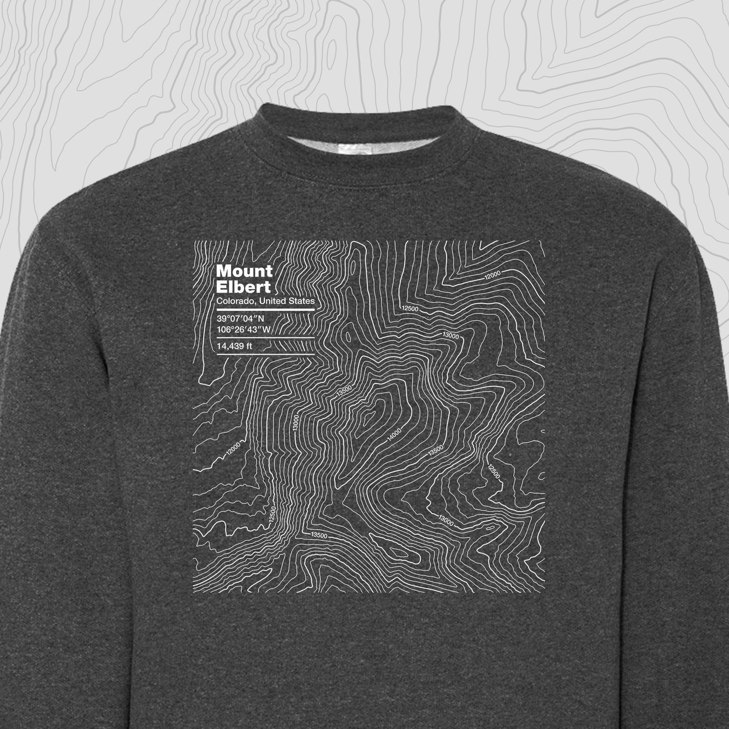 Mount Elbert, Colorado - Crewneck Sweatshirt