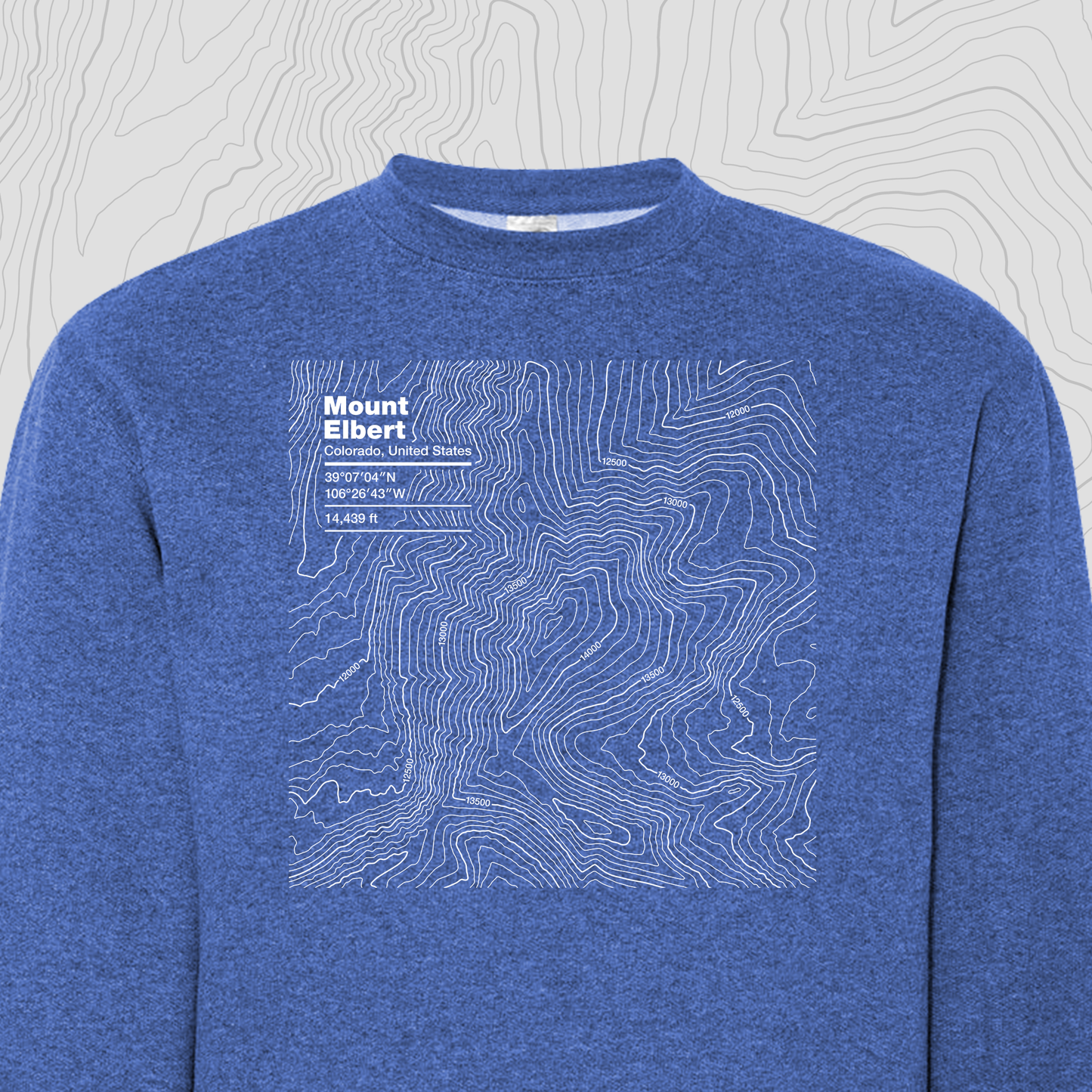 Mount Elbert, Colorado - Crewneck Sweatshirt