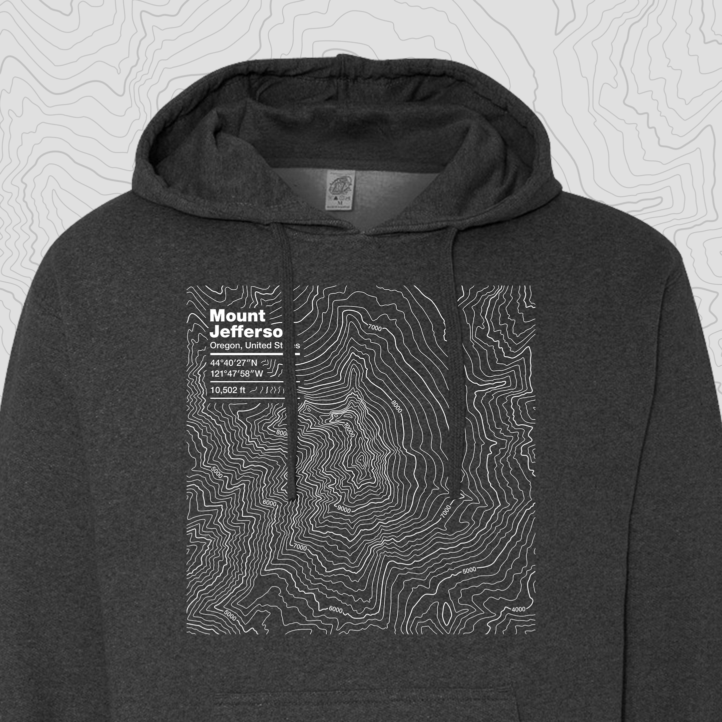 Mount Jefferson, Oregon - Hooded Sweatshirt