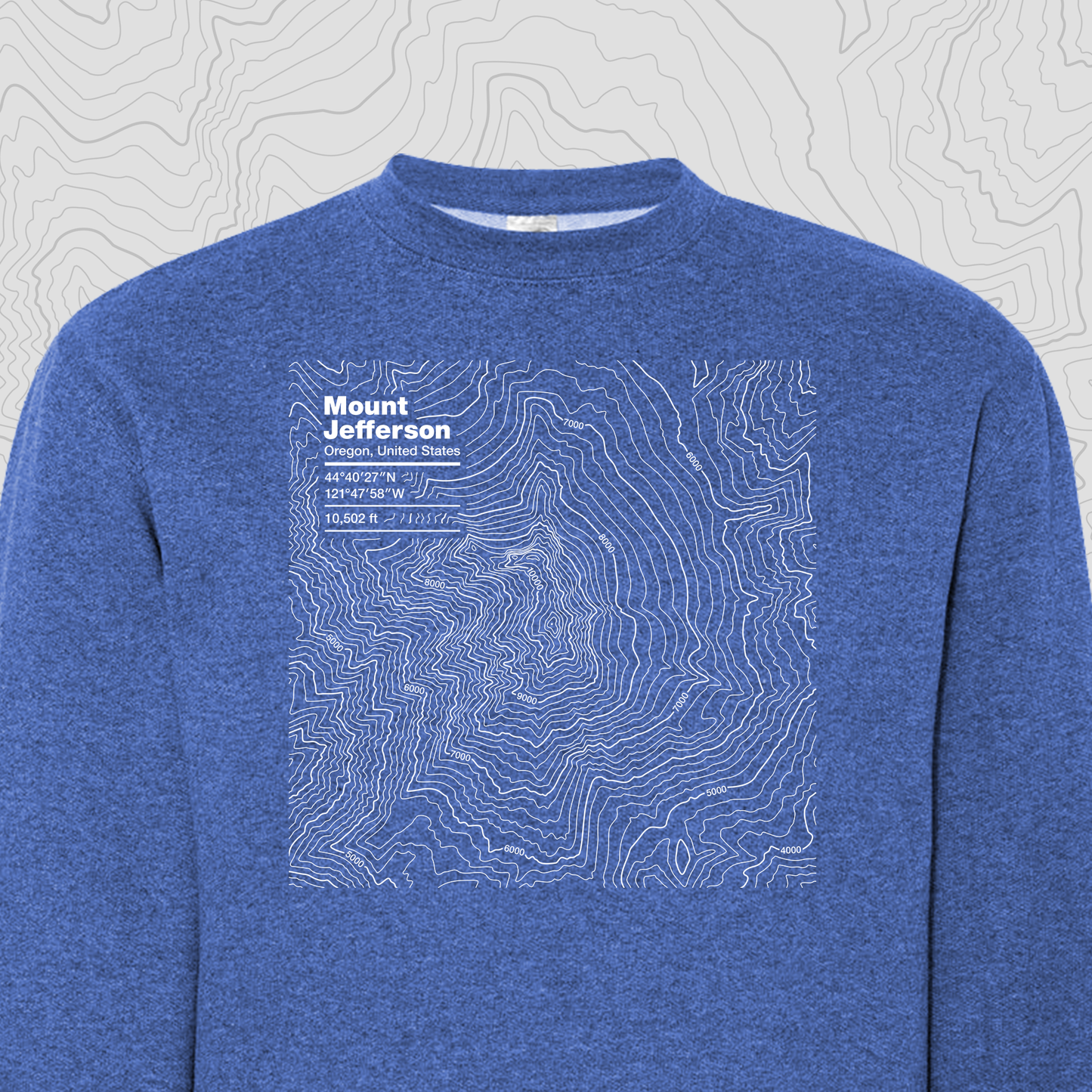 Mount Jefferson, Oregon - Crewneck Sweatshirt