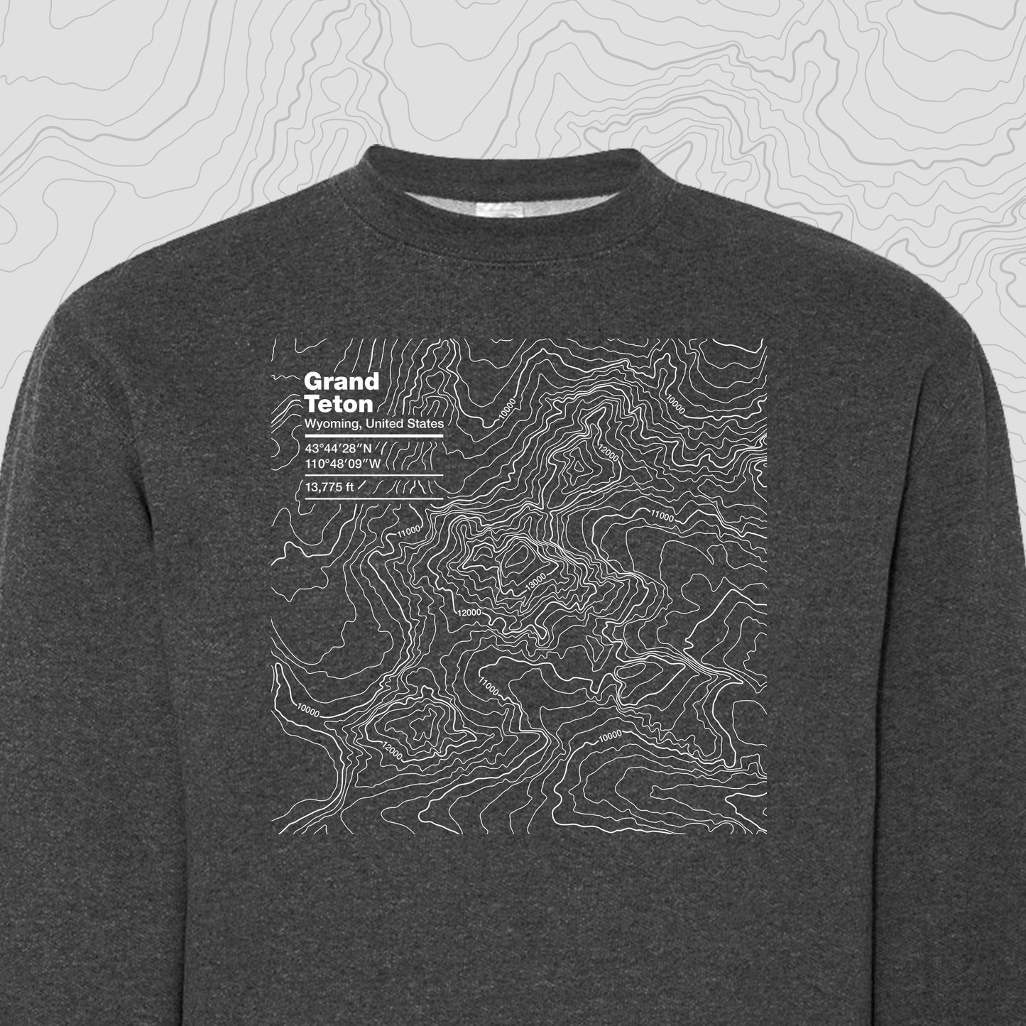 Grand Teton, Wyoming - Crewneck Sweatshirt