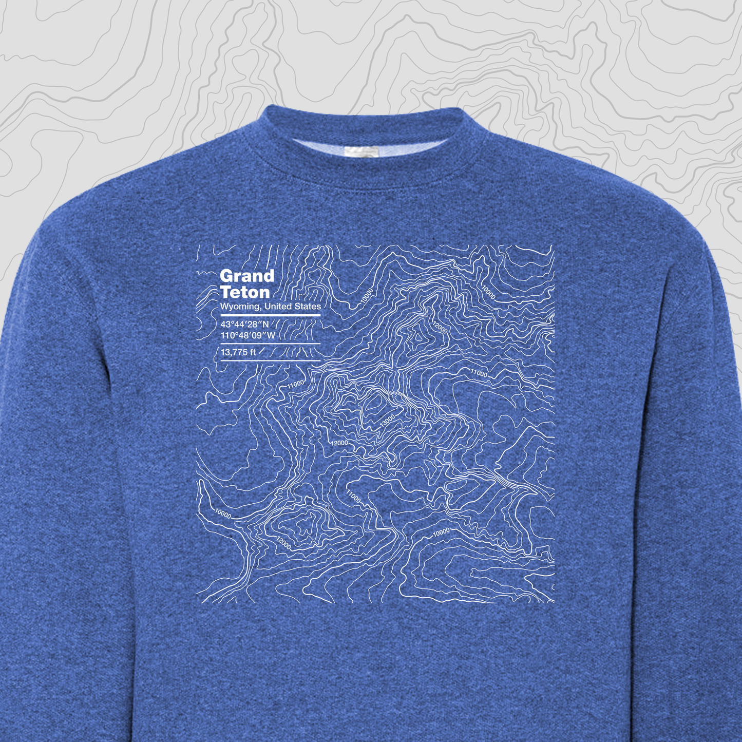 Grand Teton, Wyoming - Crewneck Sweatshirt