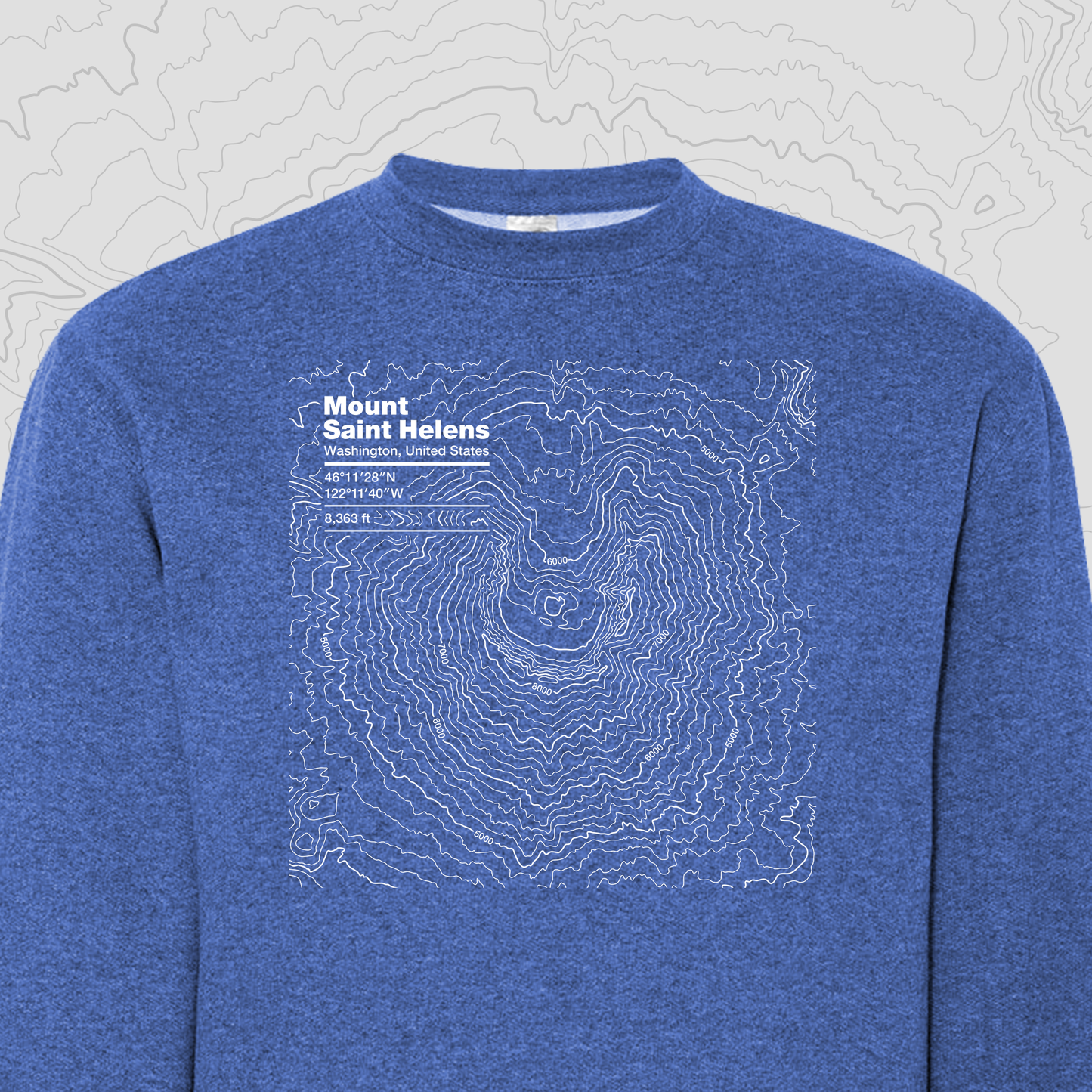 Mount Saint Helens, Washington - Crewneck Sweatshirt
