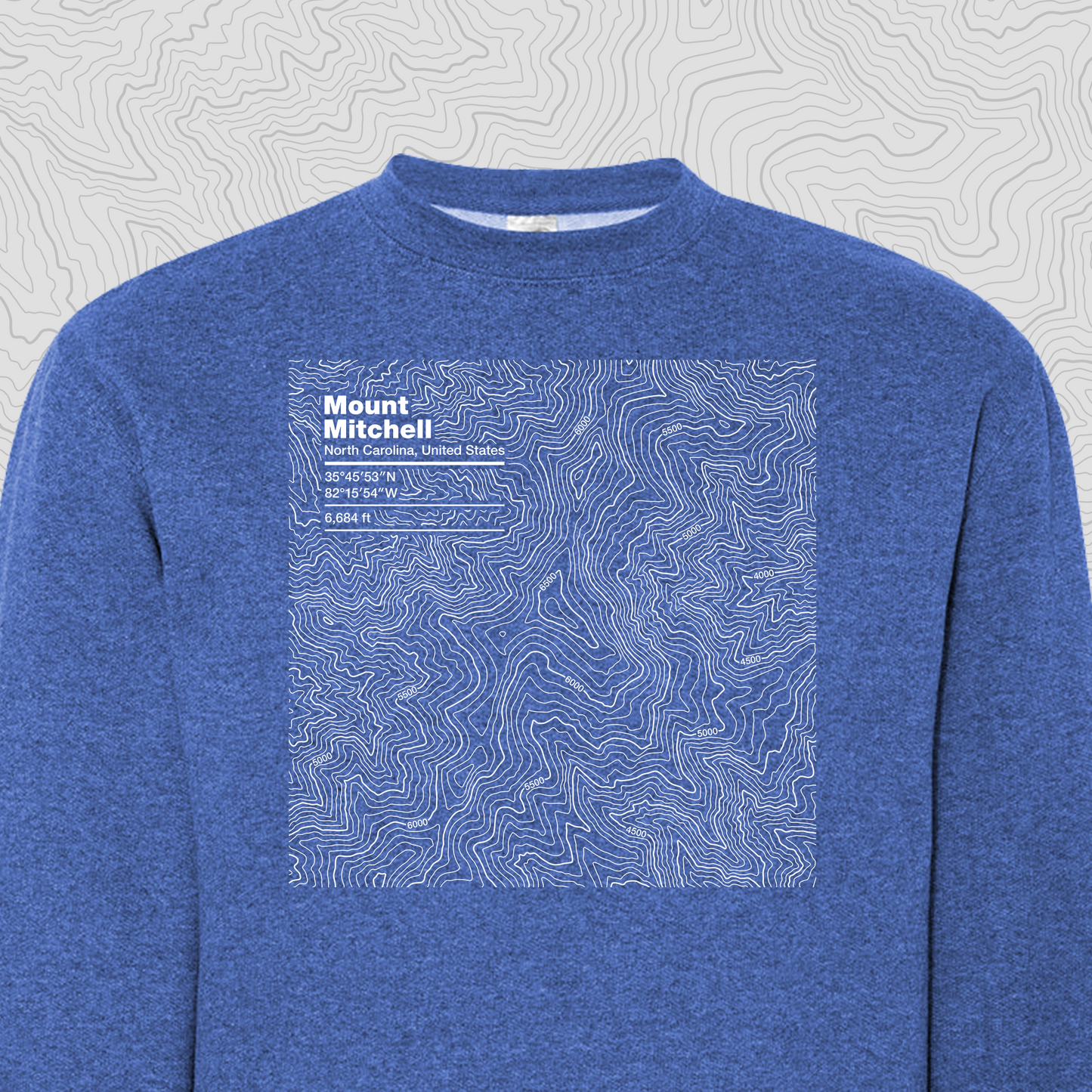 Mount Mitchell, North Carolina - Crewneck Sweatshirt