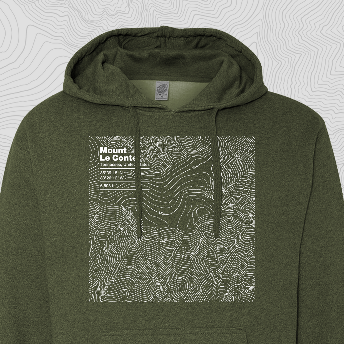 Mount Le Conte, Tennessee - Hooded Sweatshirt