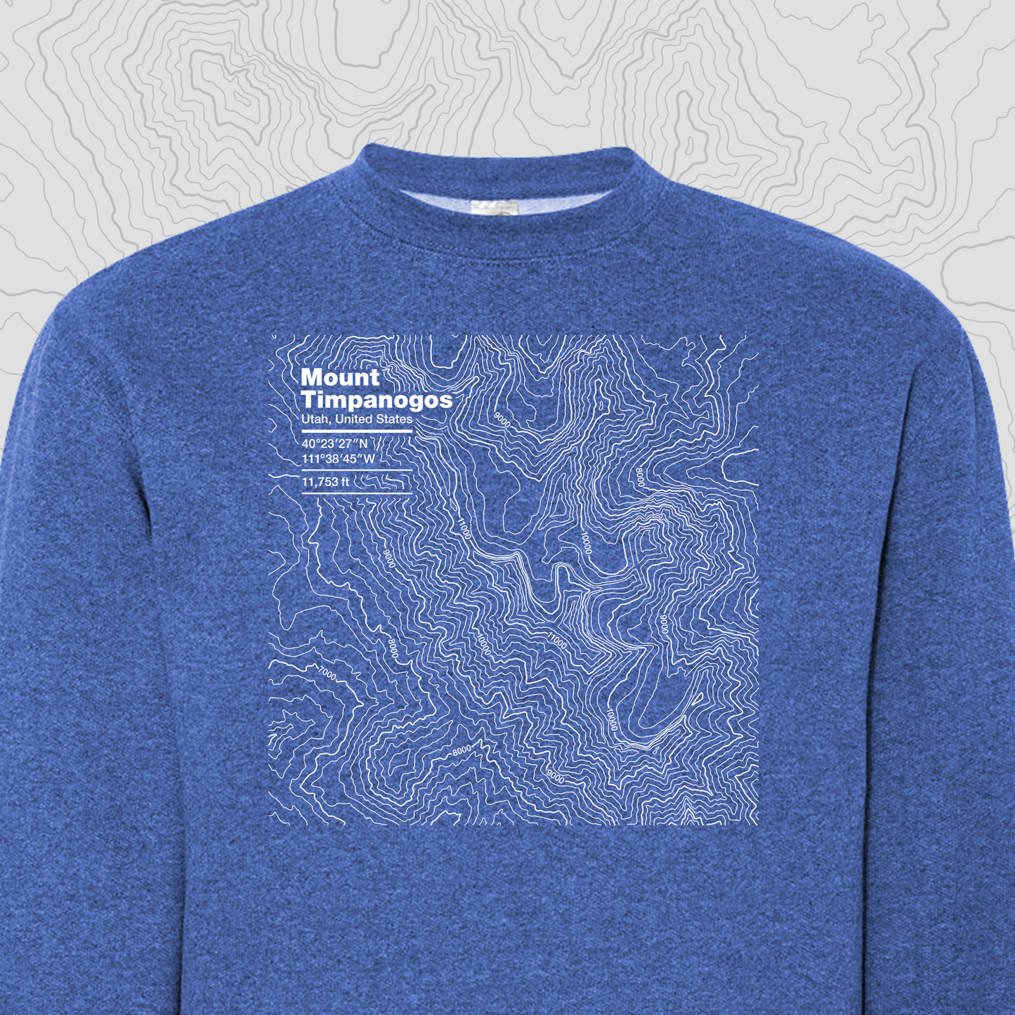 Mount Timpanogos, Utah - Crewneck Sweatshirt