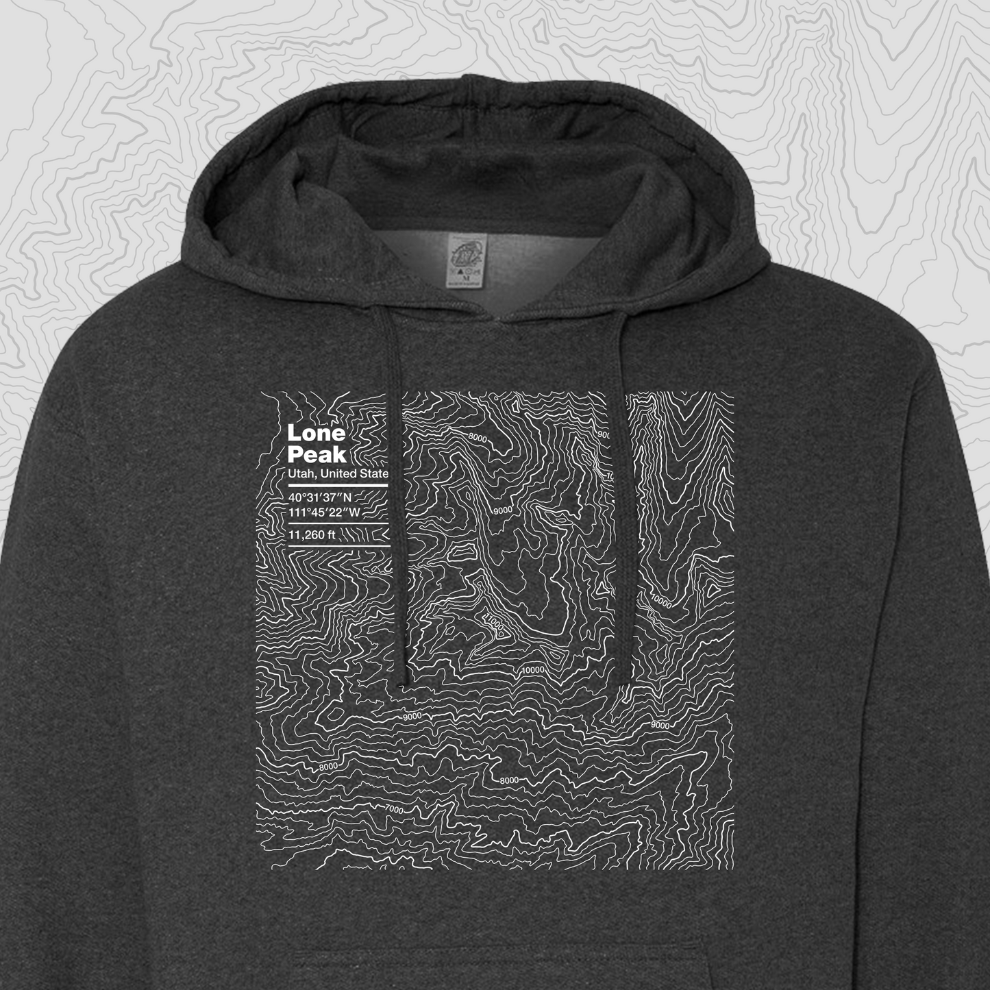 Lone Peak, Utah - Hooded Sweatshirt