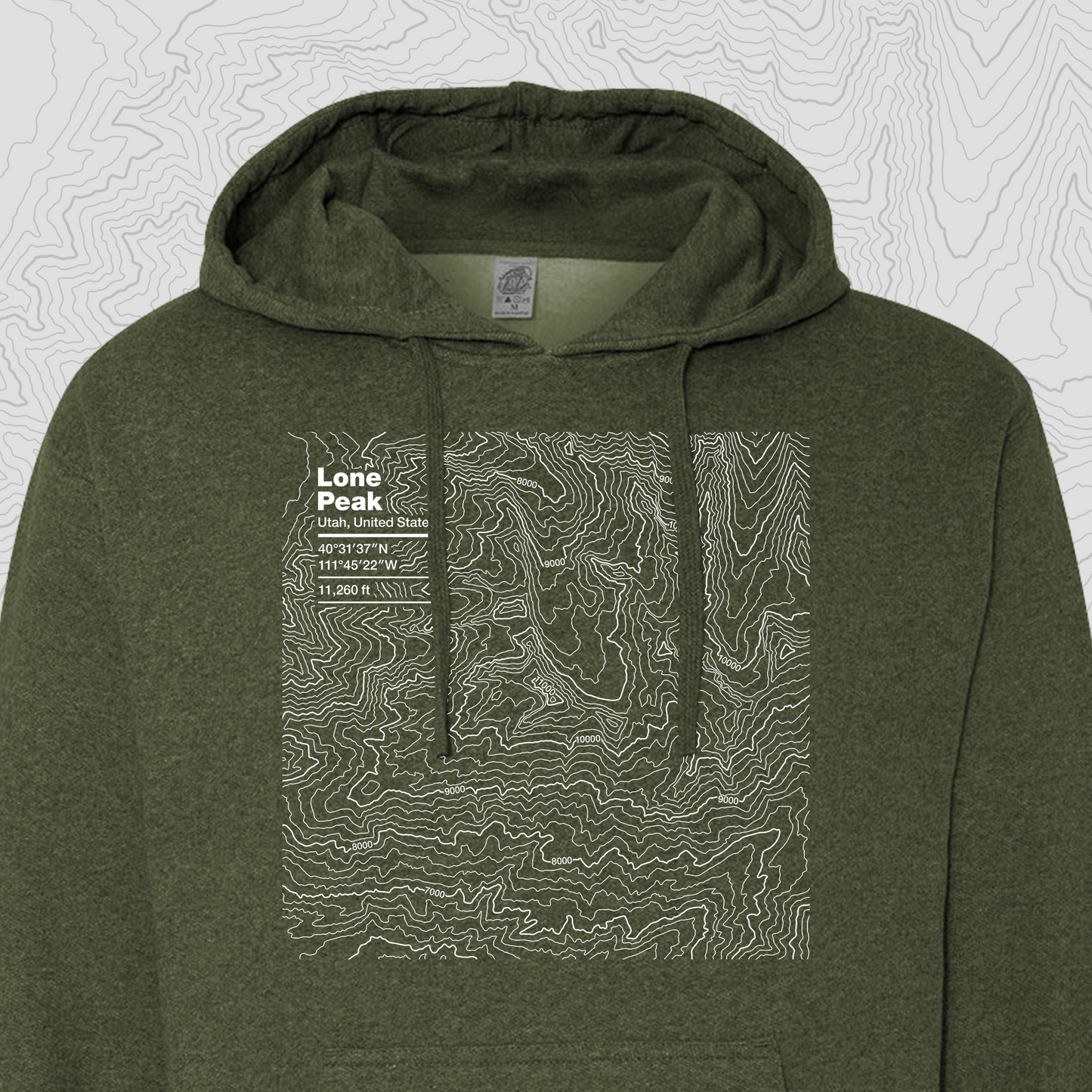 Lone Peak, Utah - Hooded Sweatshirt