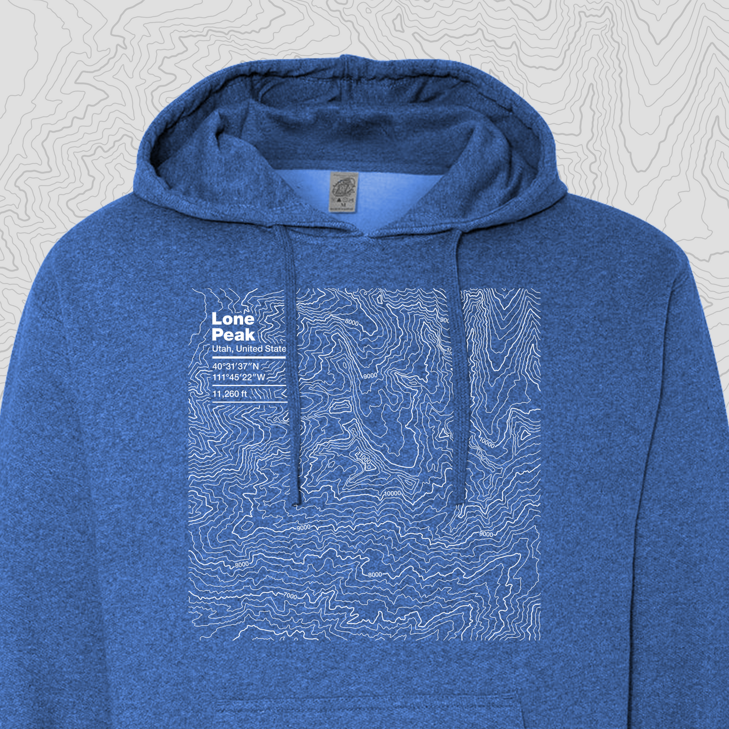 Lone Peak, Utah - Hooded Sweatshirt