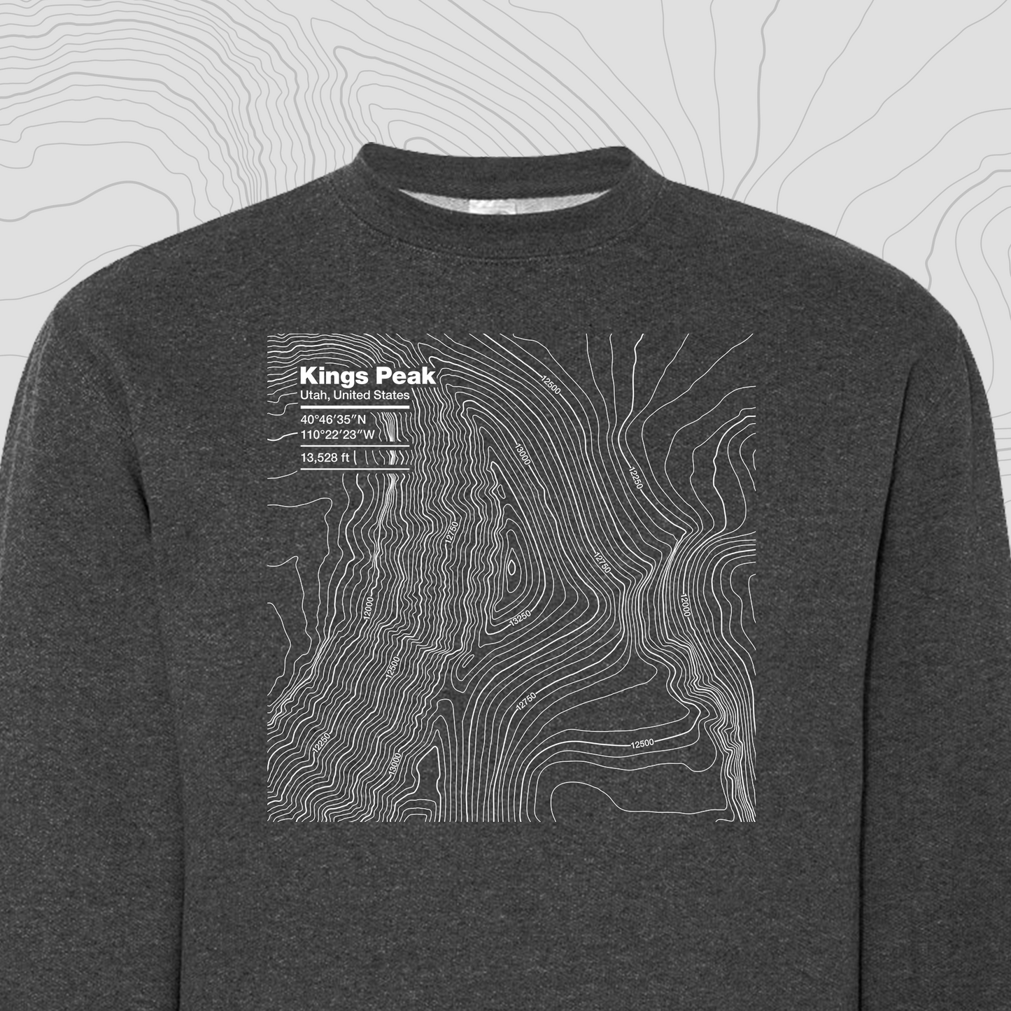 Kings Peak, Utah - Crewneck Sweatshirt