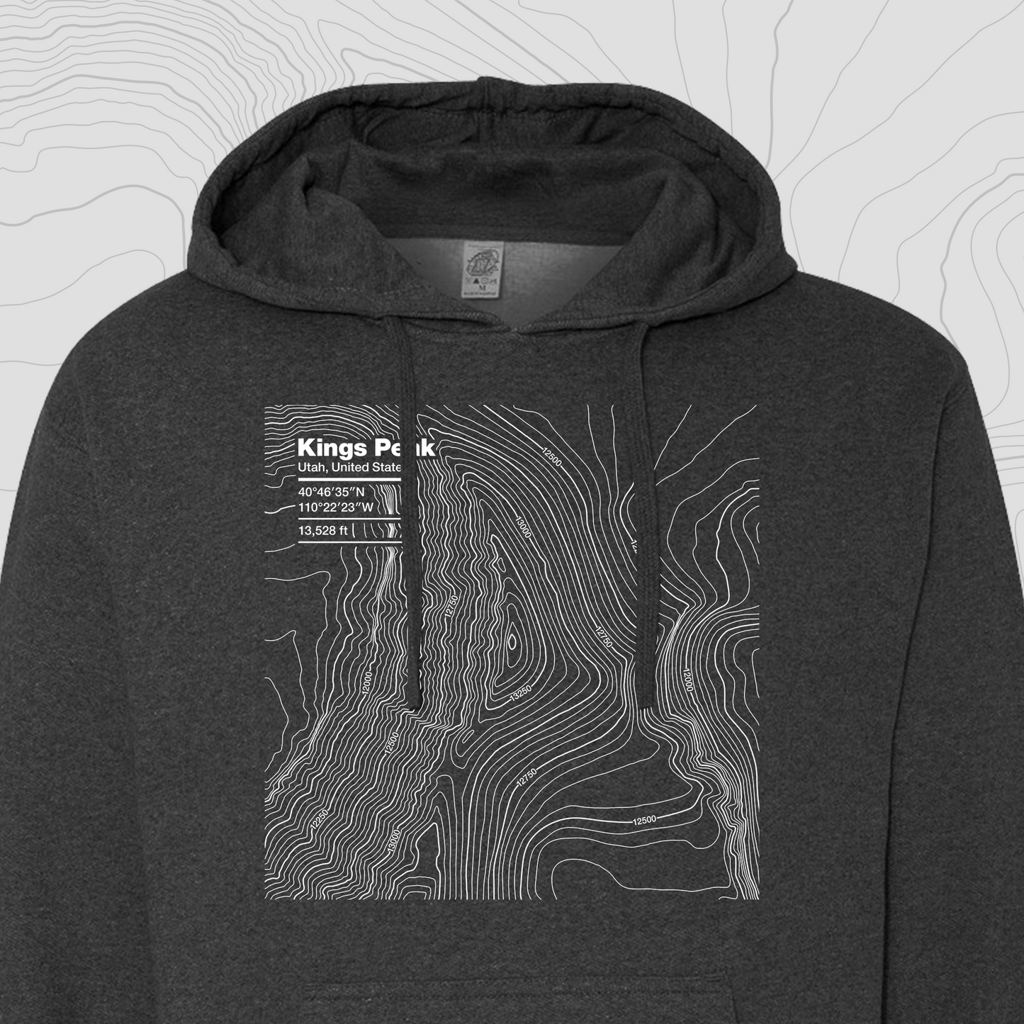 Kings Peak, Utah - Hooded Sweatshirt