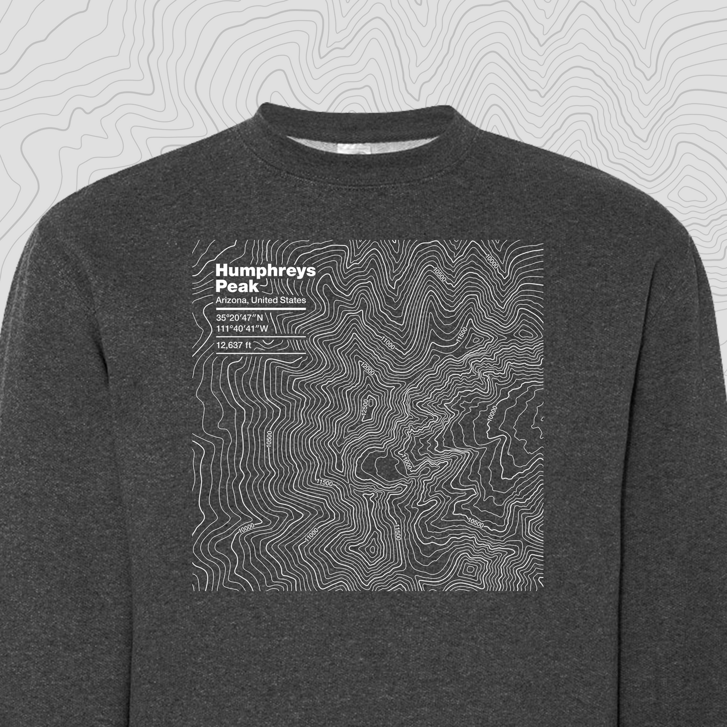 Humphreys Peak, Arizona - Crewneck Sweatshirt