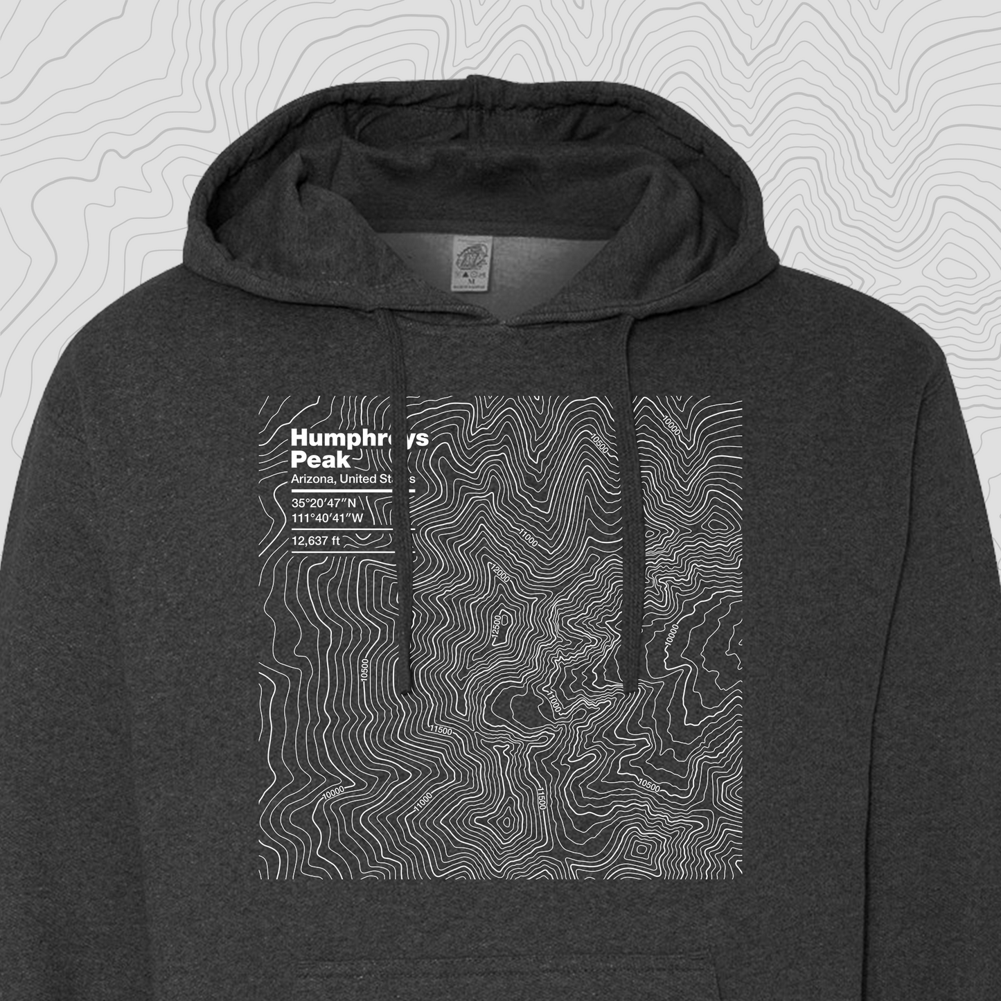 Humphreys Peak, Arizona - Hooded Sweatshirt