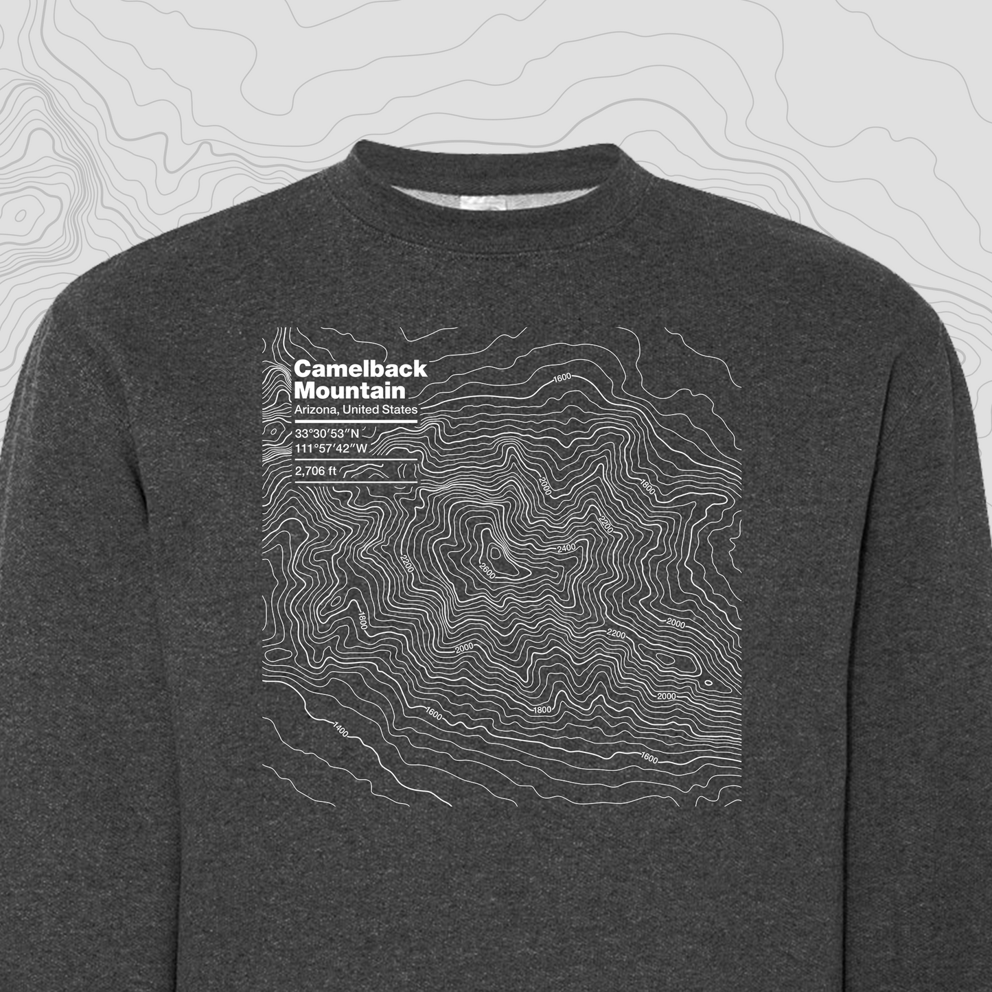 Camelback Mountain, Arizona - Crewneck Sweatshirt