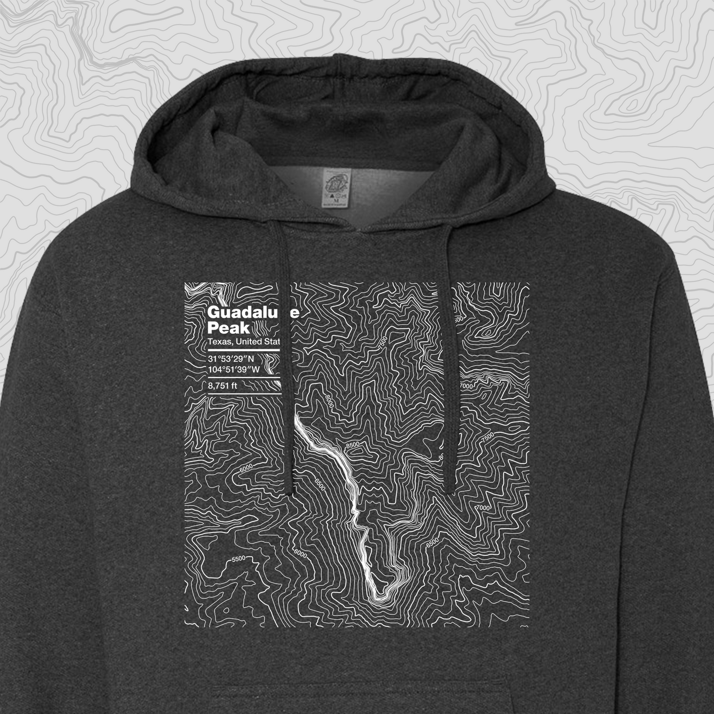Guadalupe Peak, Texas - Hooded Sweatshirt