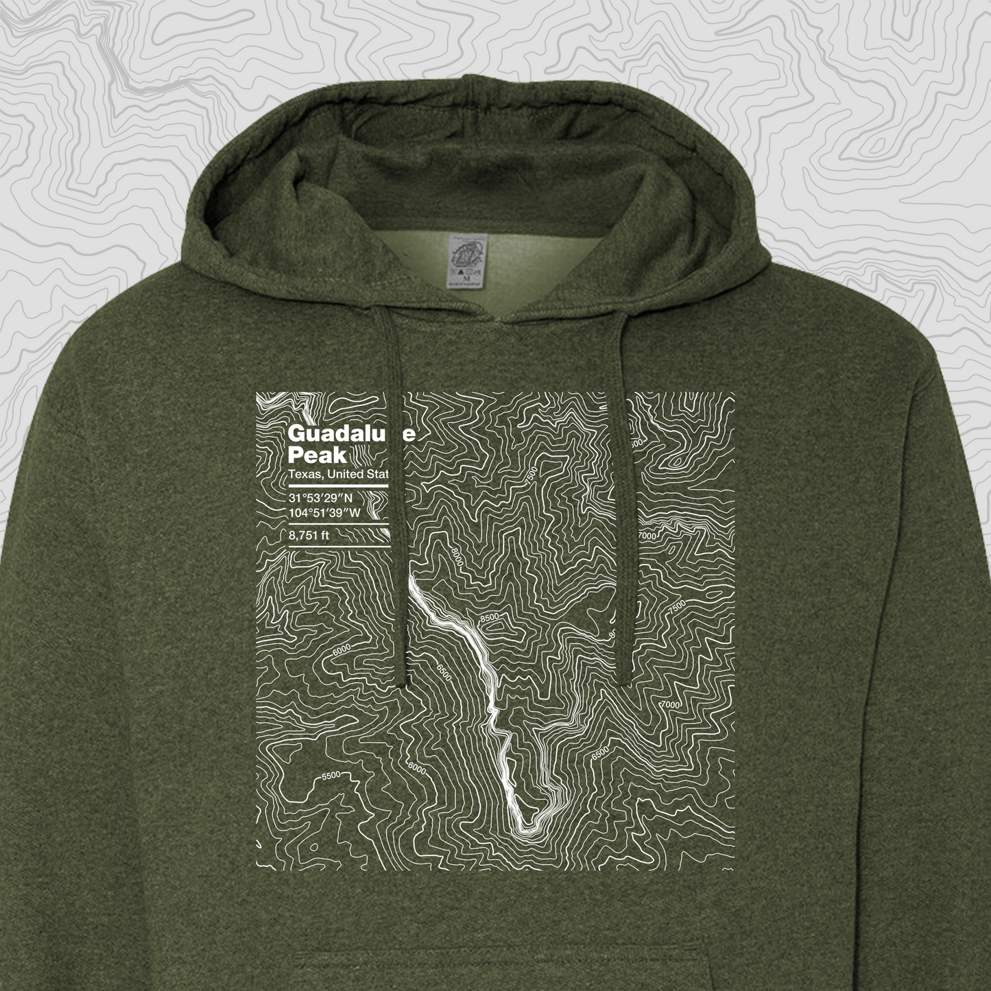 Guadalupe Peak, Texas - Hooded Sweatshirt