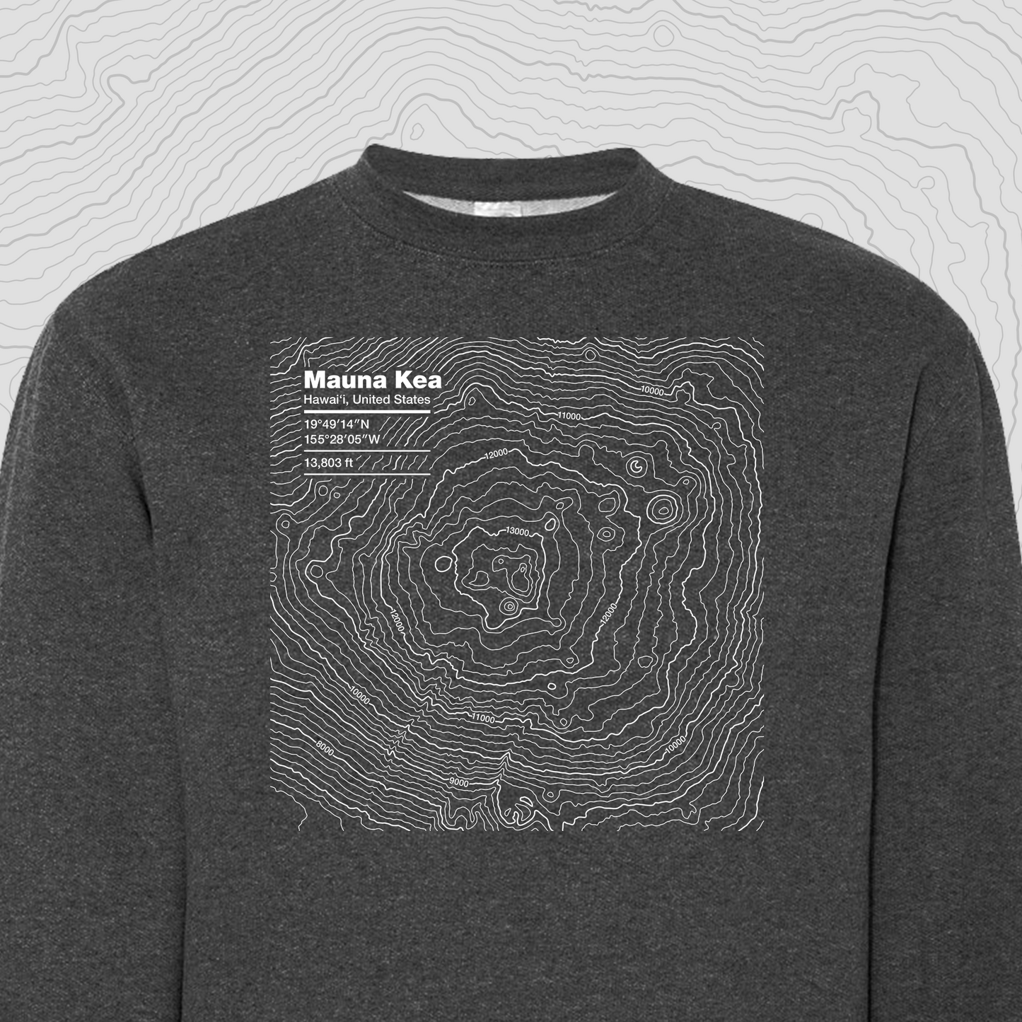 Mauna Kea, Hawaii - Crewneck Sweatshirt