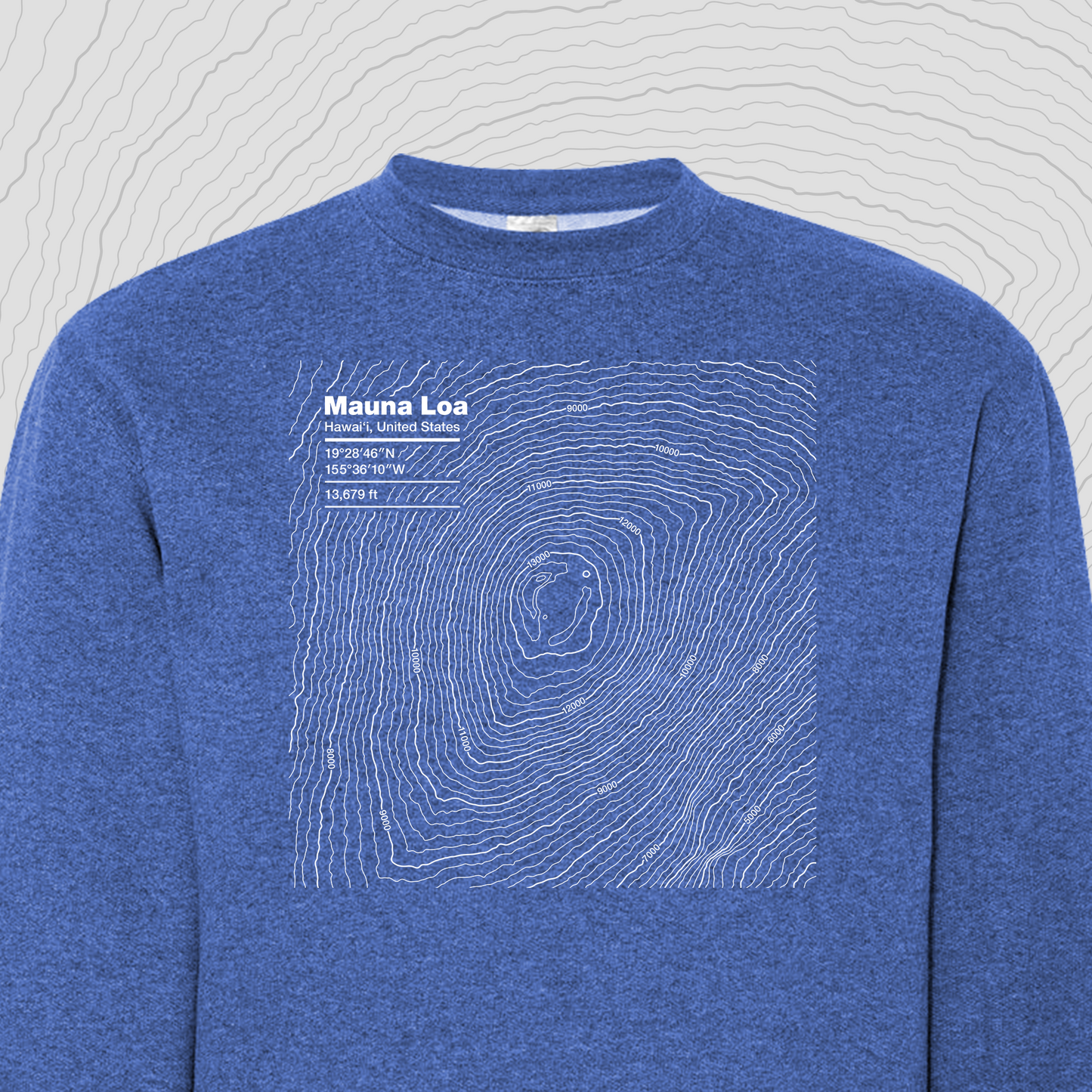 Mauna Loa, Hawaii - Crewneck Sweatshirt