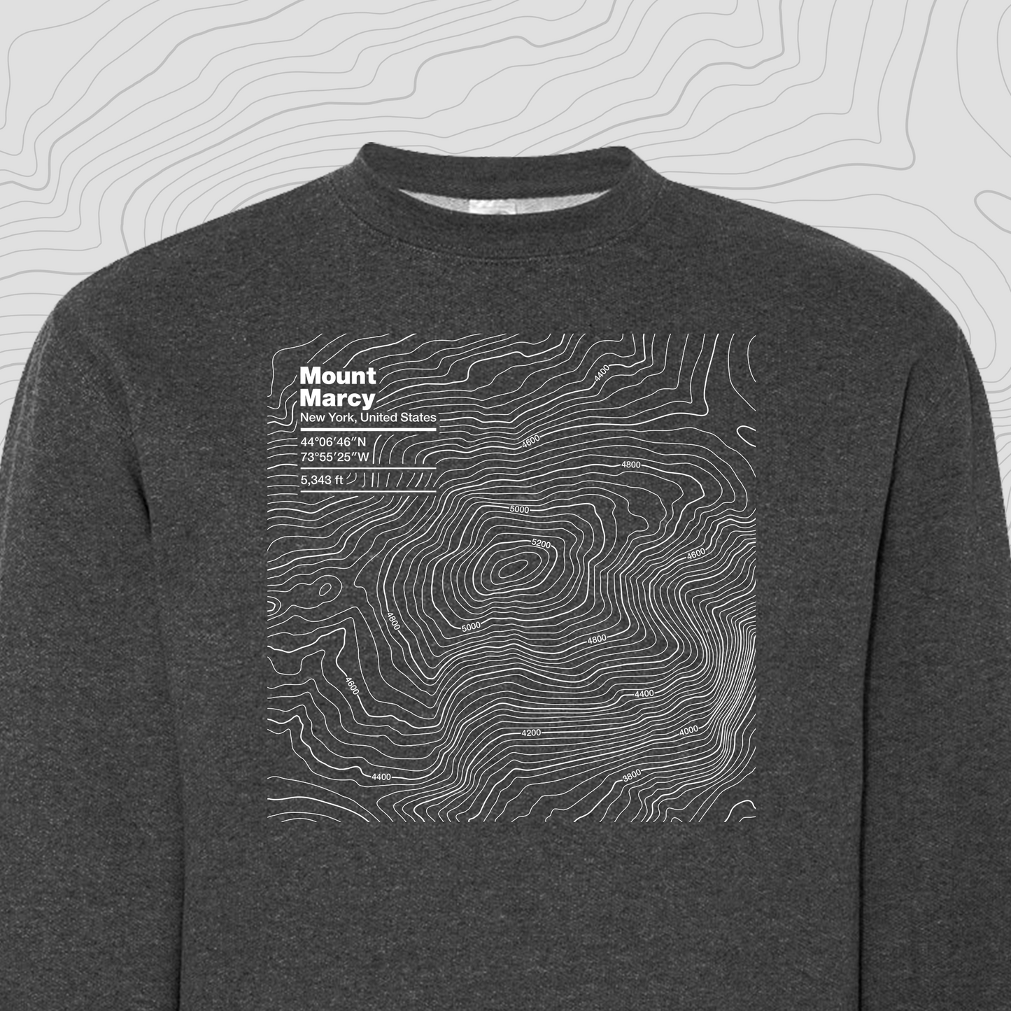Mount Marcy, New York - Crewneck Sweatshirt