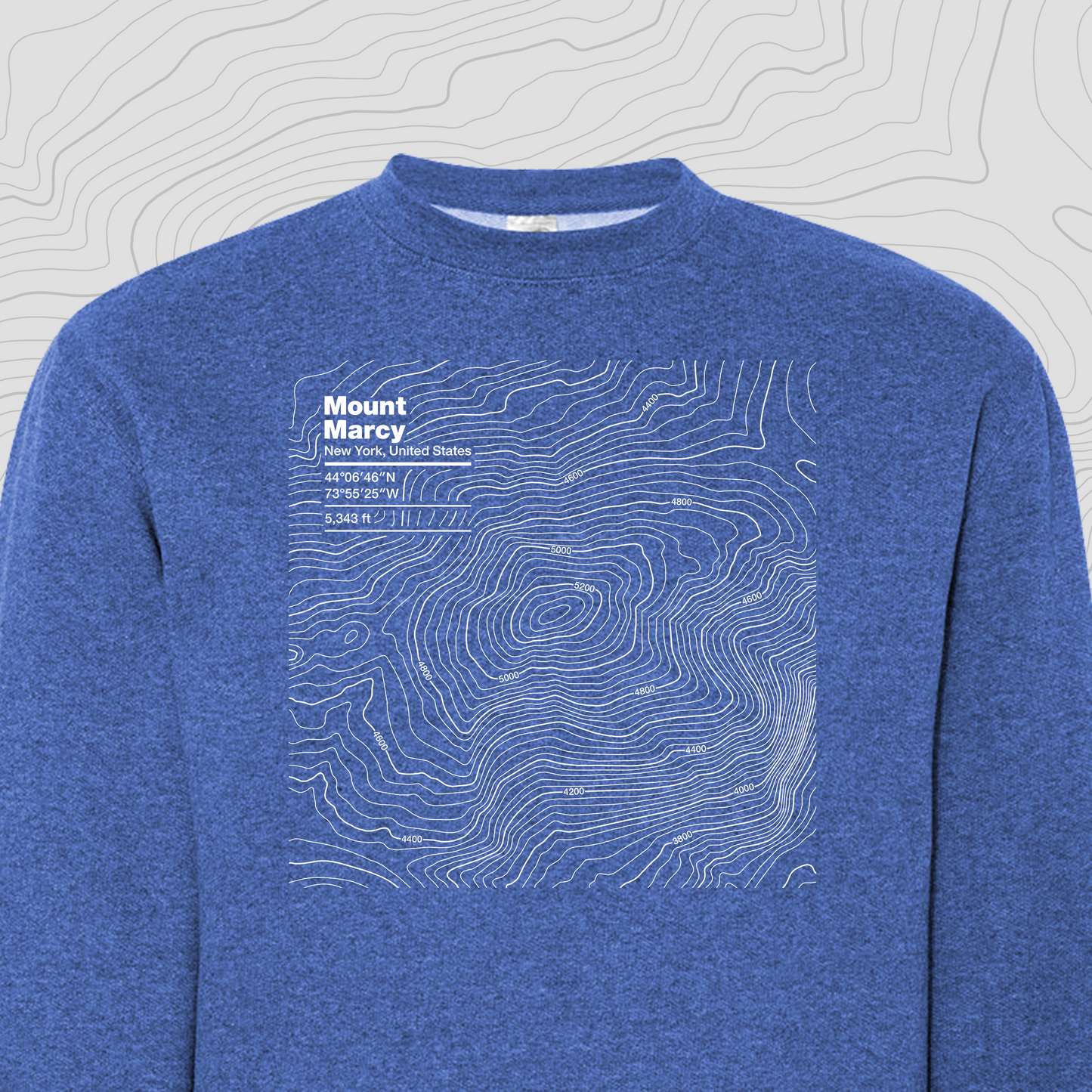 Mount Marcy, New York - Crewneck Sweatshirt