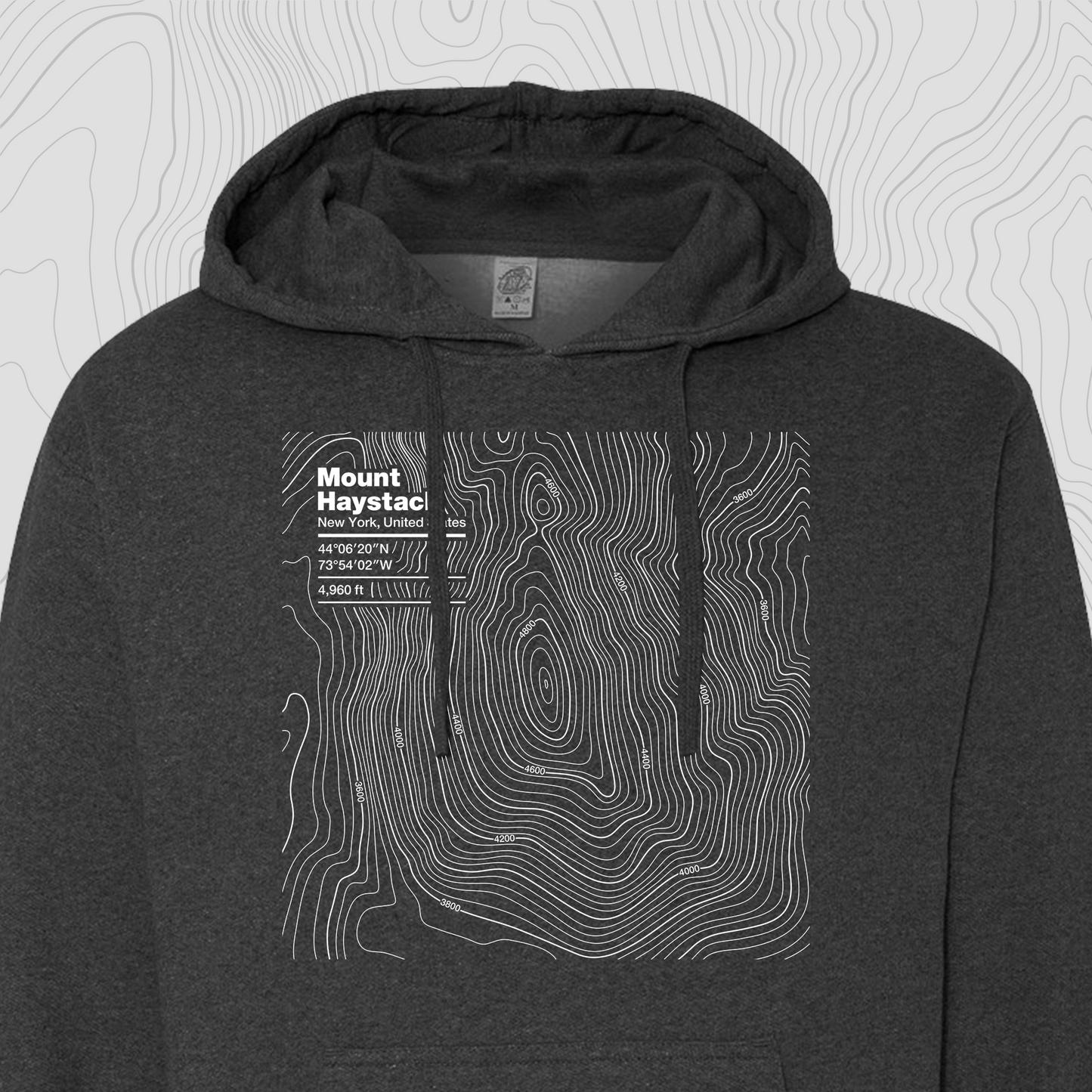 Mount Haystack, New York - Hooded Sweatshirt