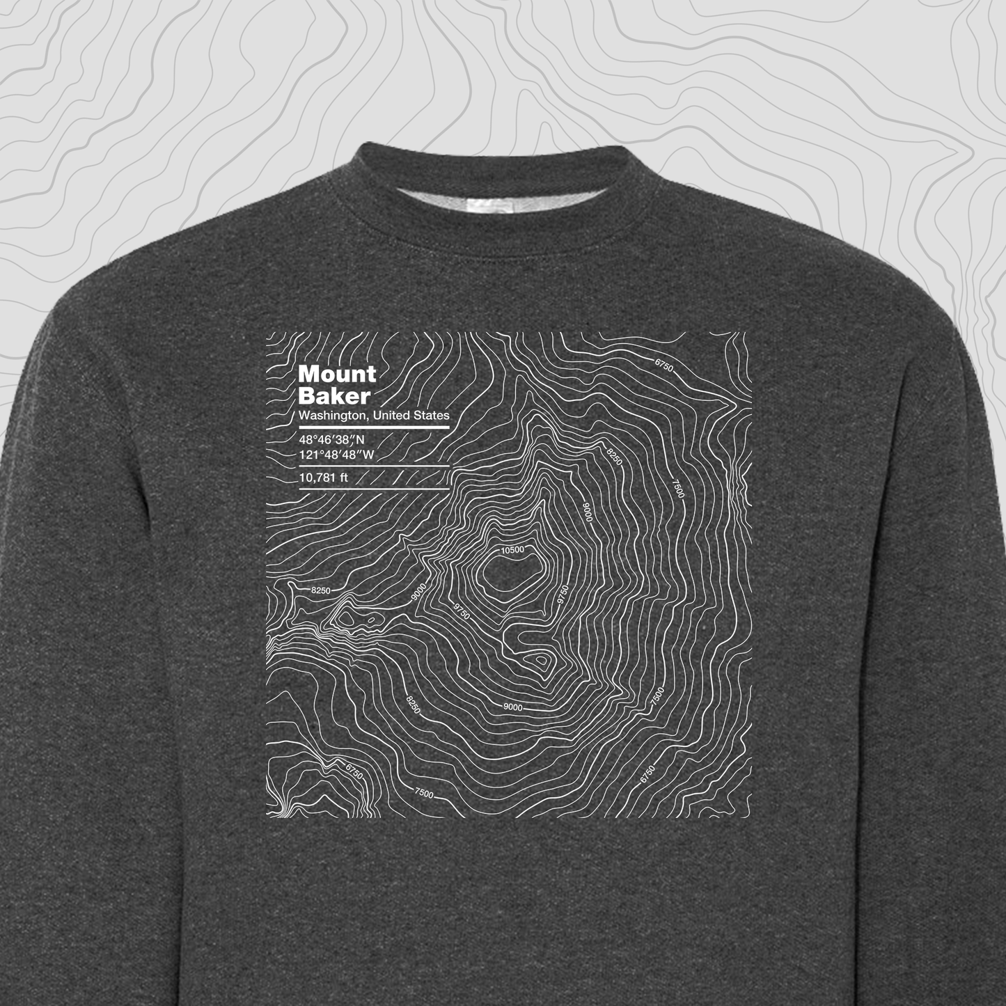 Mount Baker, Washington - Crewneck Sweatshirt