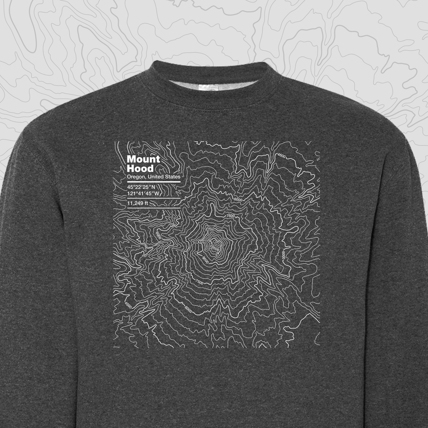 Mount Hood, Oregon - Crewneck Sweatshirt