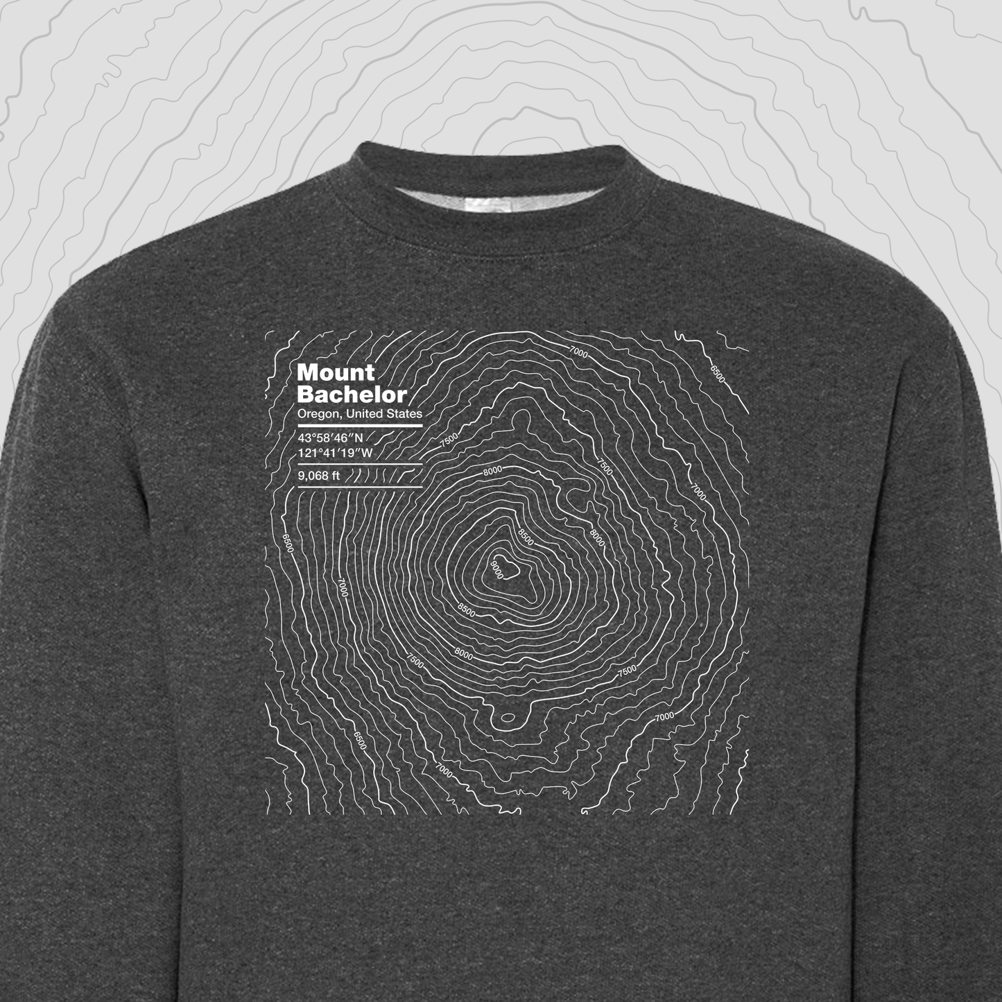 Mount Bachelor, Oregon - Crewneck Sweatshirt
