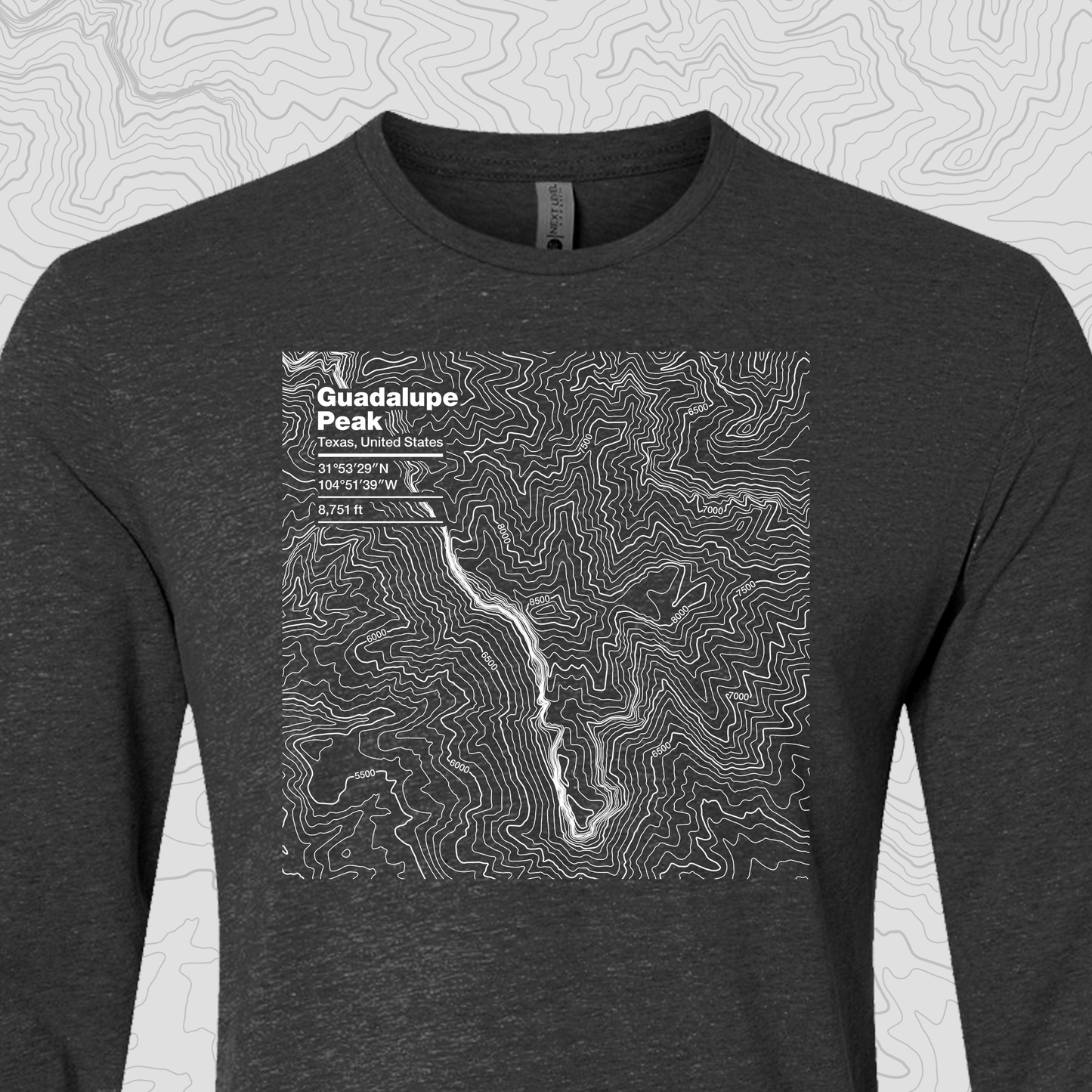 Guadalupe Peak, Texas - Unisex Long Sleeve Tee
