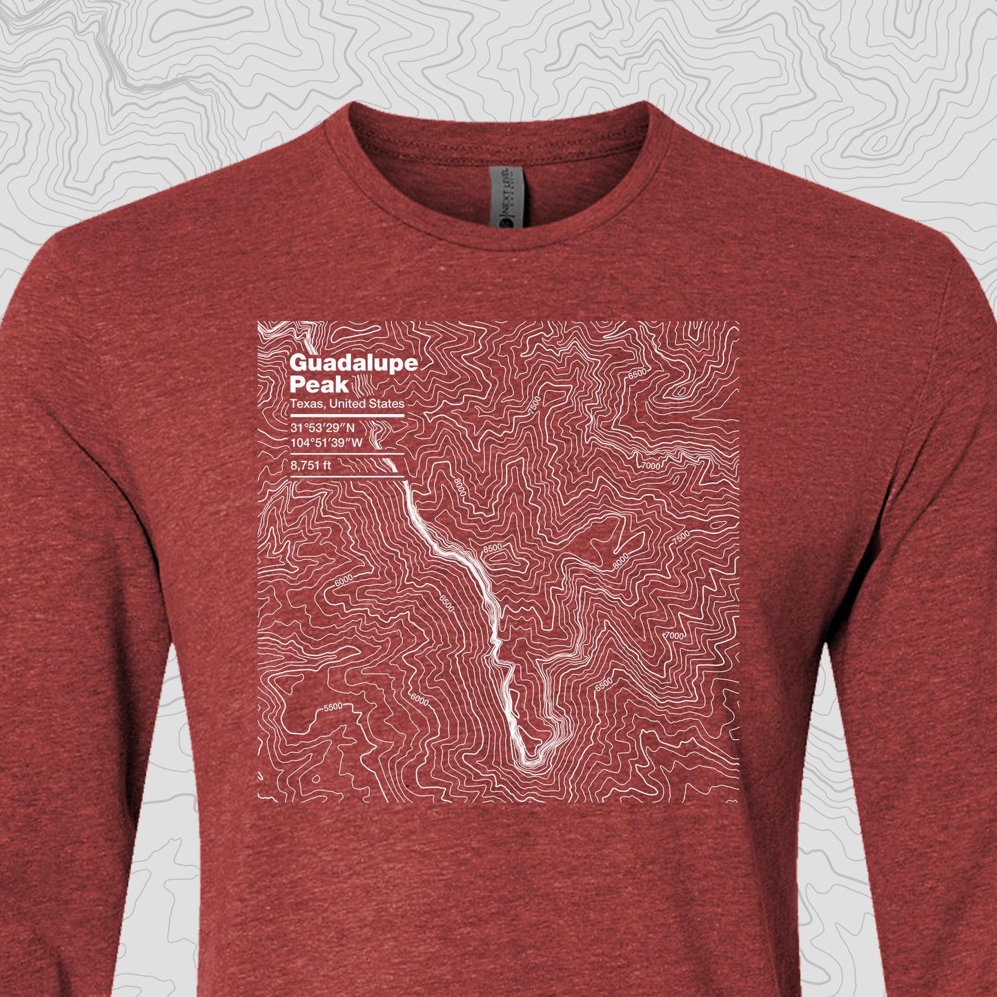 Guadalupe Peak, Texas - Unisex Long Sleeve Tee