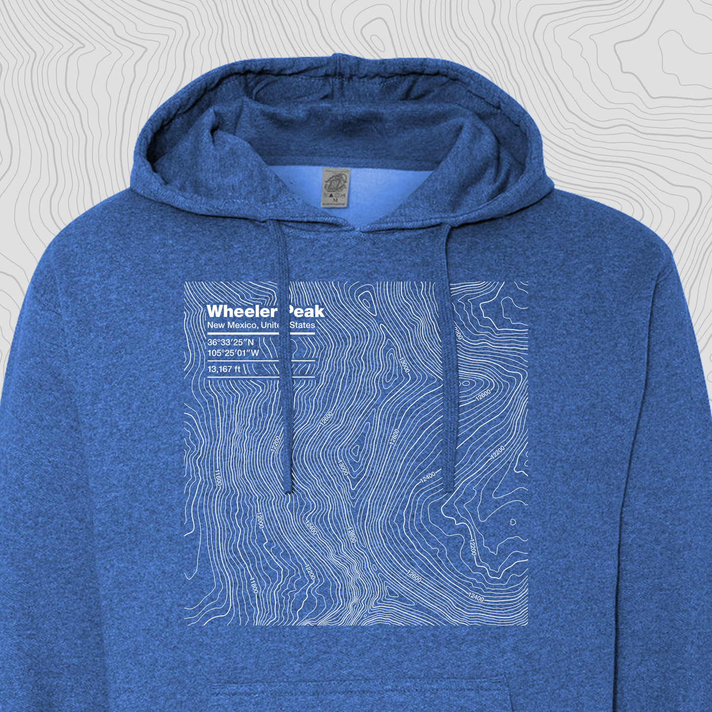 Wheeler Peak, New Mexico - Hooded Sweatshirt