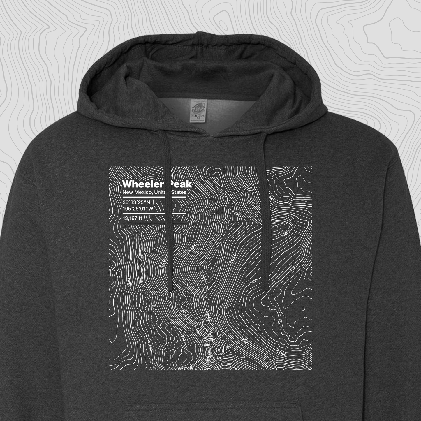 Wheeler Peak, New Mexico - Hooded Sweatshirt