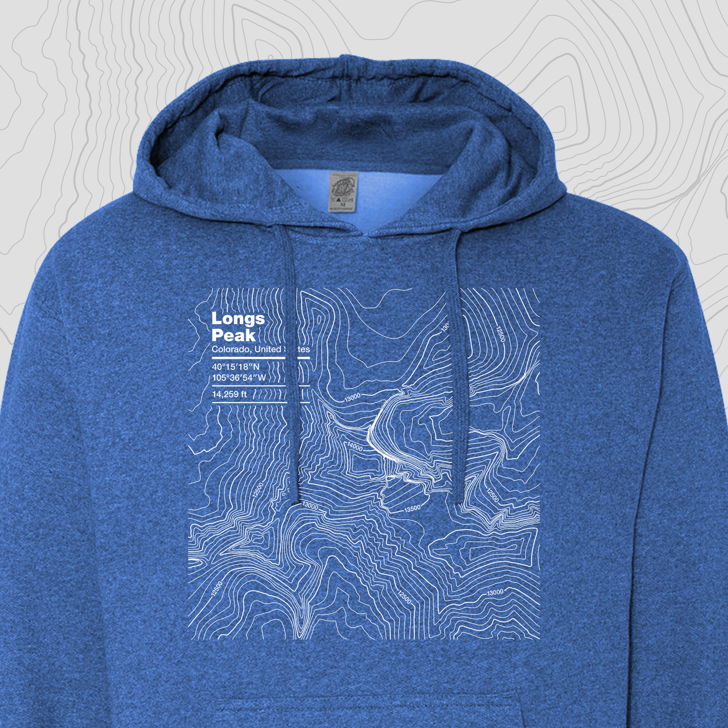 Longs Peak, Colorado - Hooded Sweatshirt