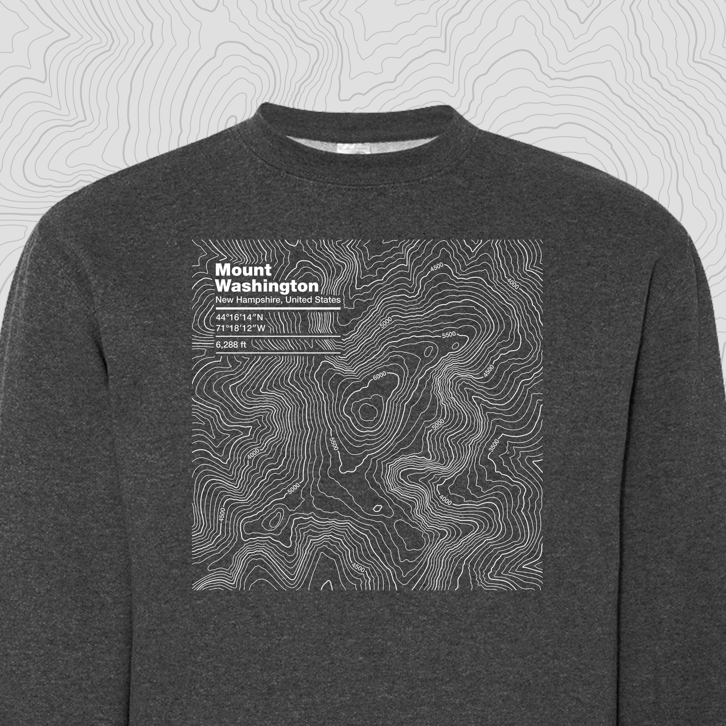 Mount Washington, New Hampshire - Crewneck Sweatshirt