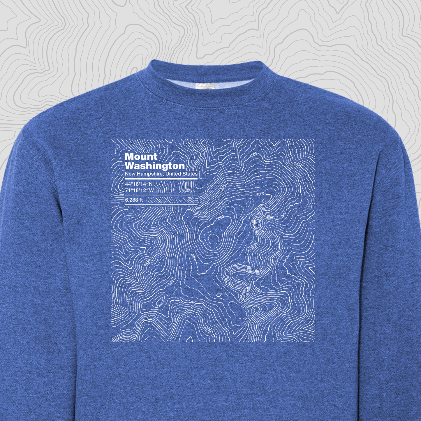 Mount Washington, New Hampshire - Crewneck Sweatshirt