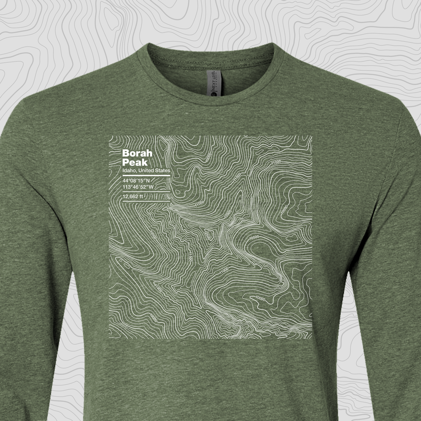 Borah Peak, Idaho  - Unisex Long Sleeve Tee