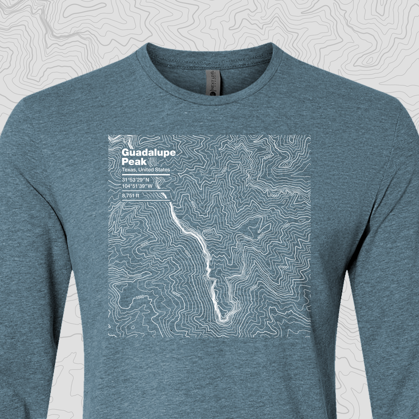 Guadalupe Peak, Texas - Unisex Long Sleeve Tee