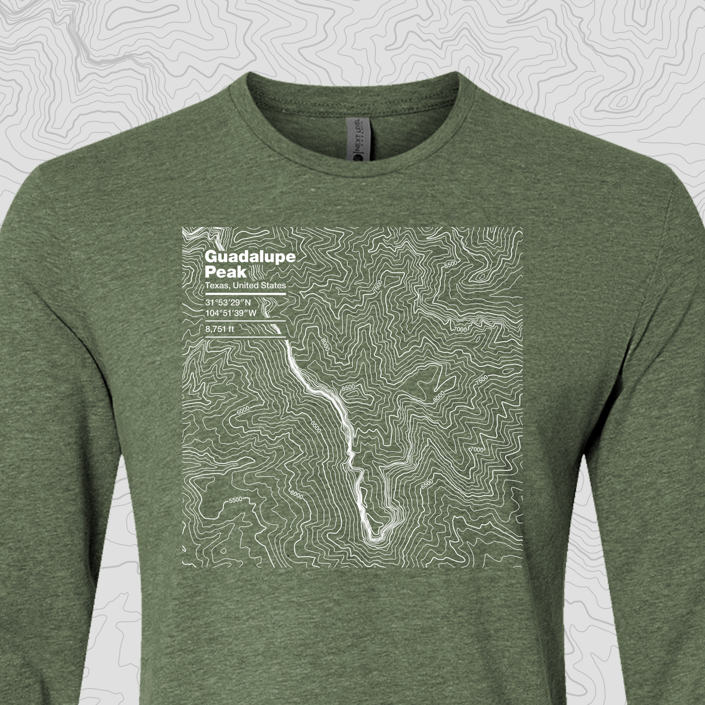 Guadalupe Peak, Texas - Unisex Long Sleeve Tee