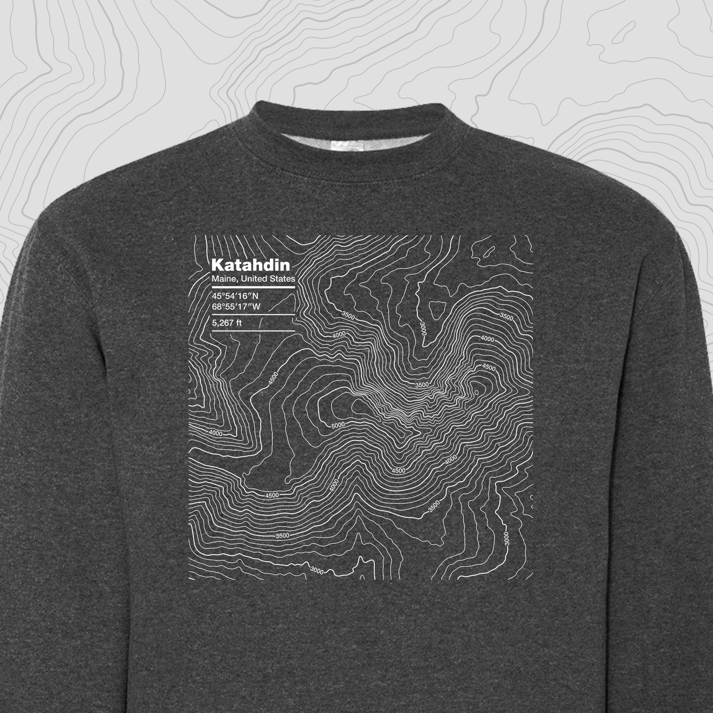 Katahdin, Maine - Crewneck Sweatshirt
