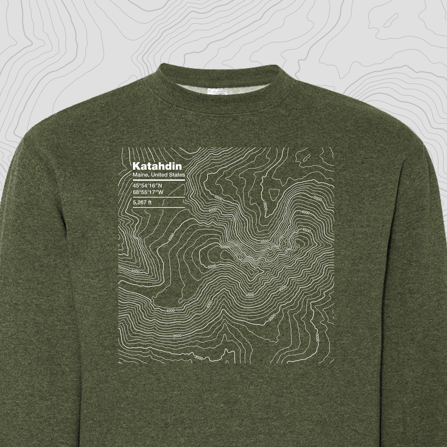 Katahdin, Maine - Crewneck Sweatshirt