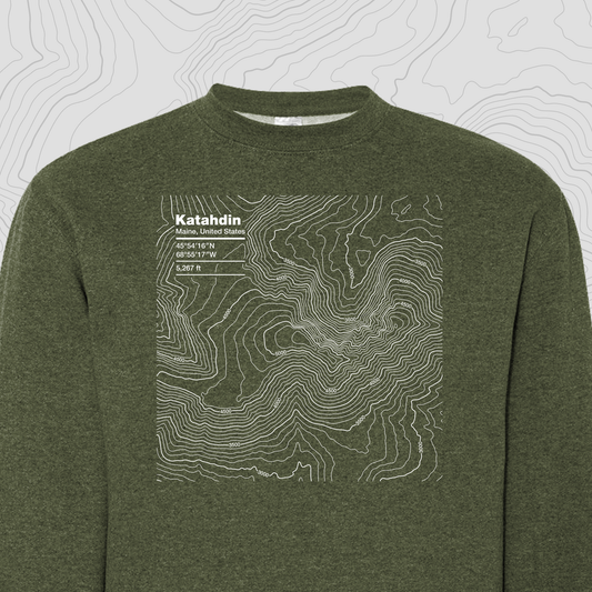 Katahdin, Maine - Crewneck Sweatshirt
