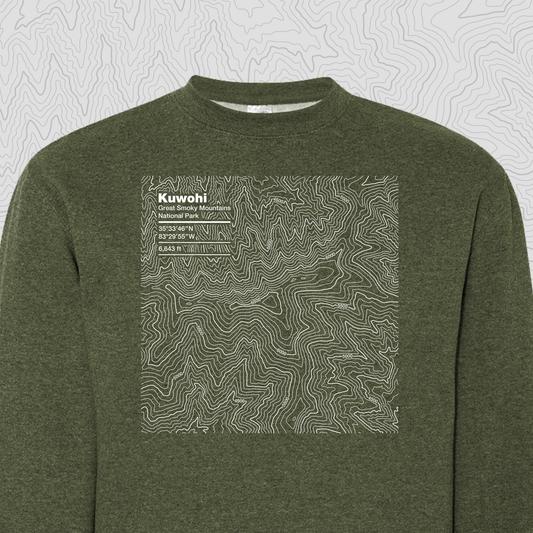 Kuwohi, Great Smoky Mountains National Park - Crewneck Sweatshirt