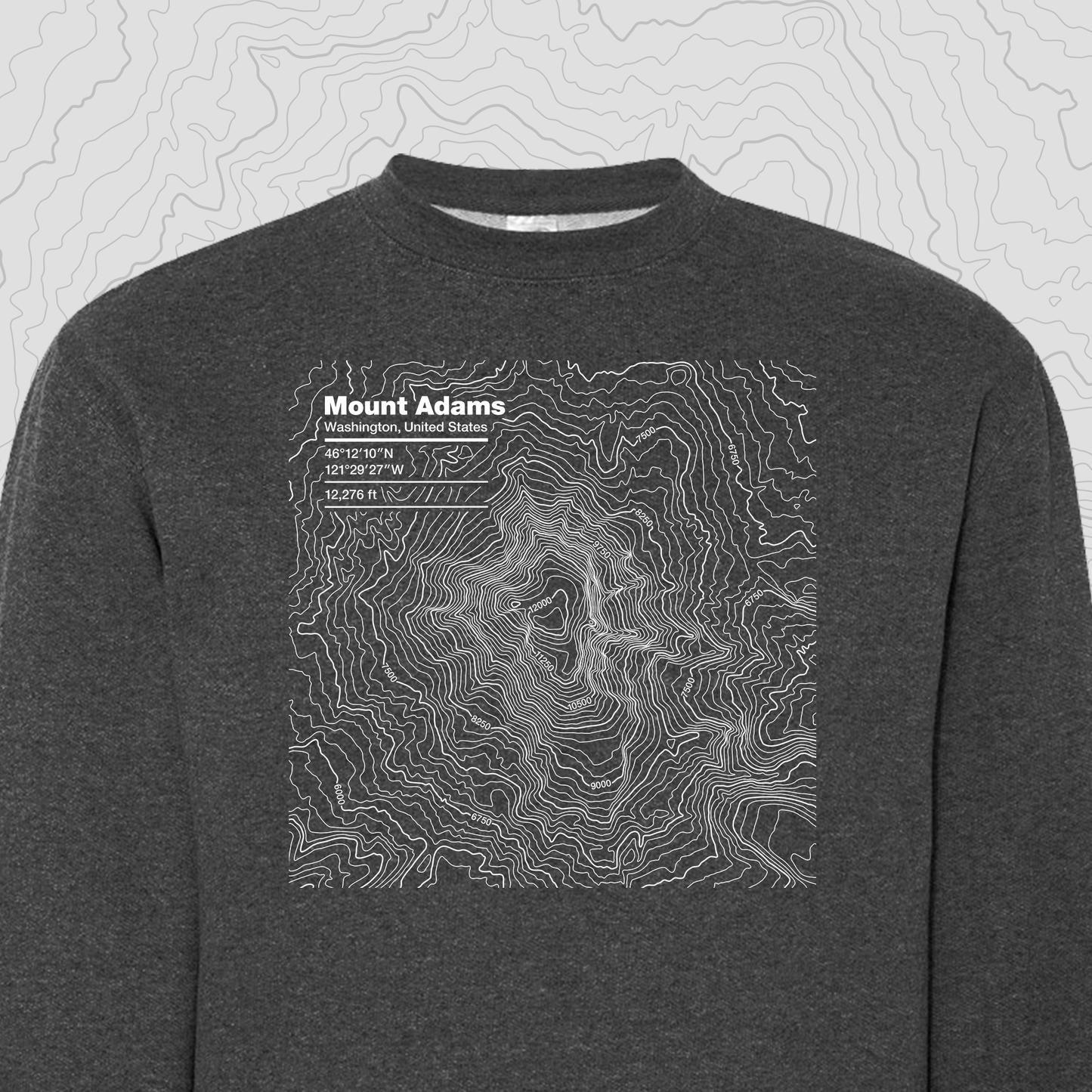 Mount Adams, Washington - Crewneck Sweatshirt