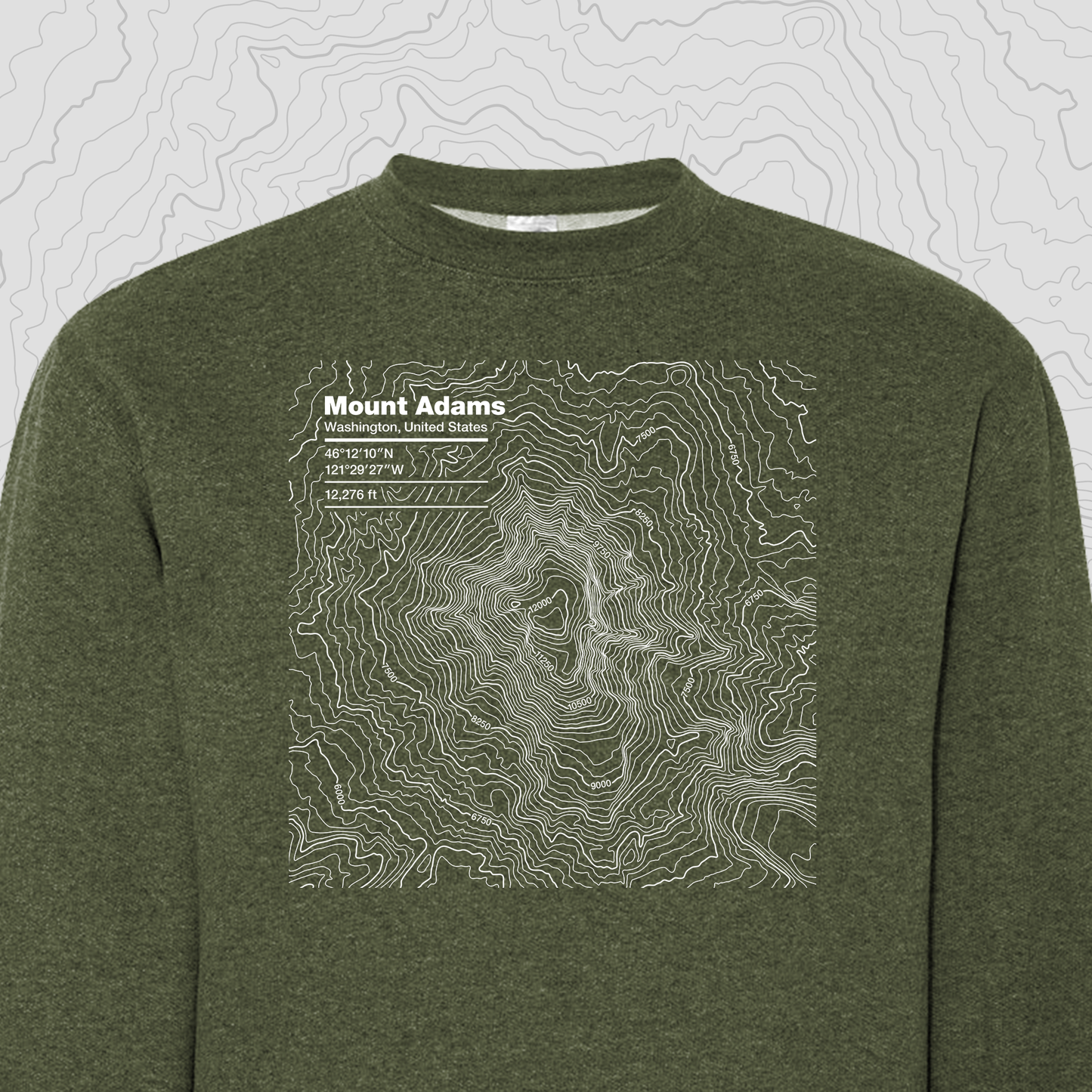Mount Adams, Washington - Crewneck Sweatshirt