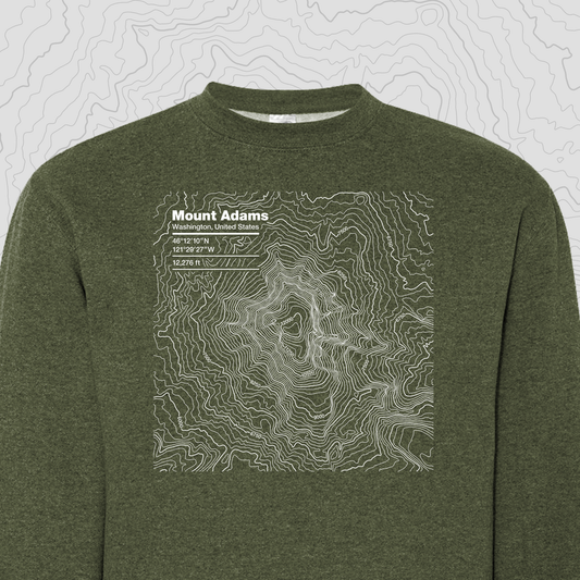 Mount Adams, Washington - Crewneck Sweatshirt