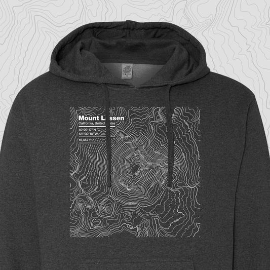 Mount Lassen, California - Hooded Sweatshirt