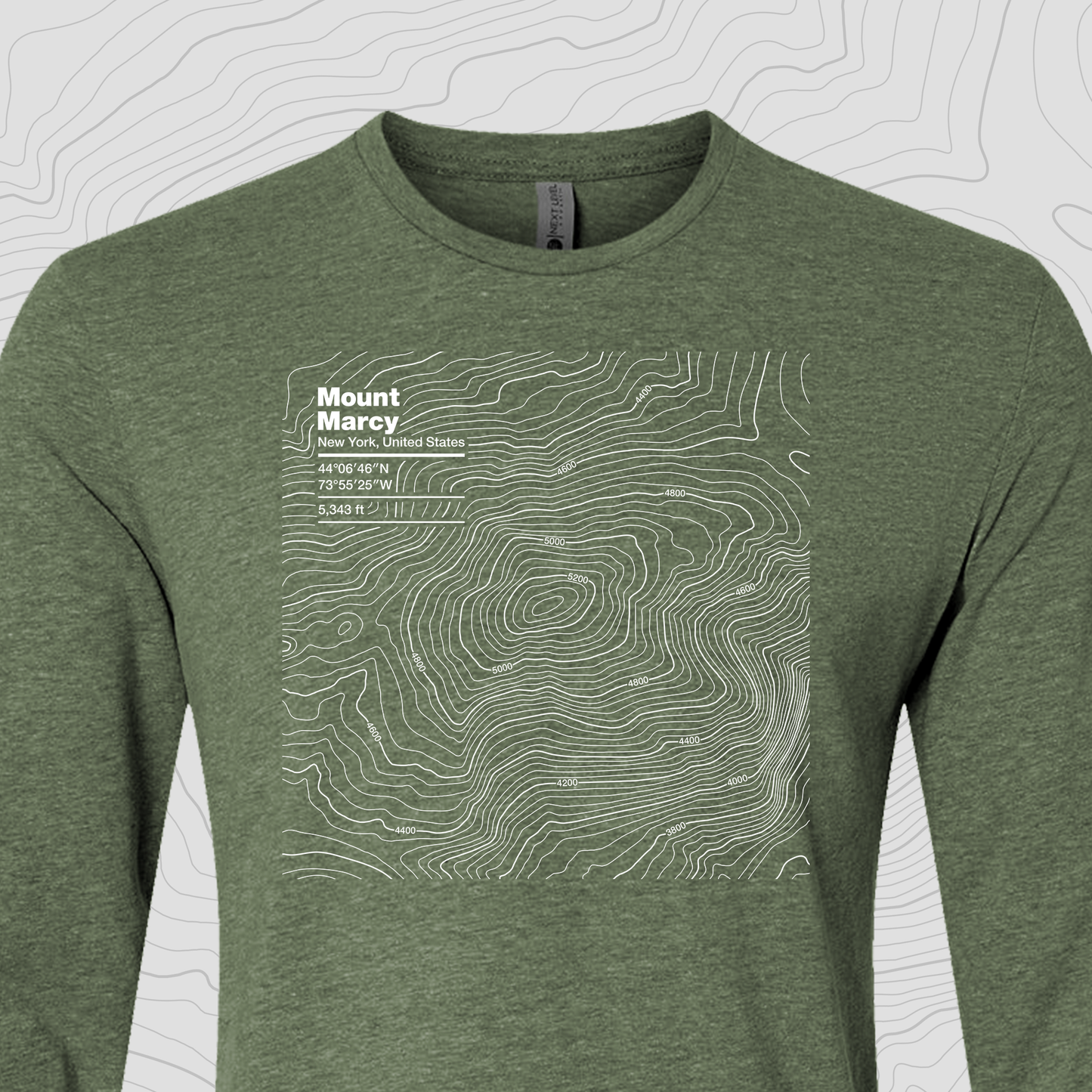 Mount Marcy, New York - Unisex Long Sleeve Tee