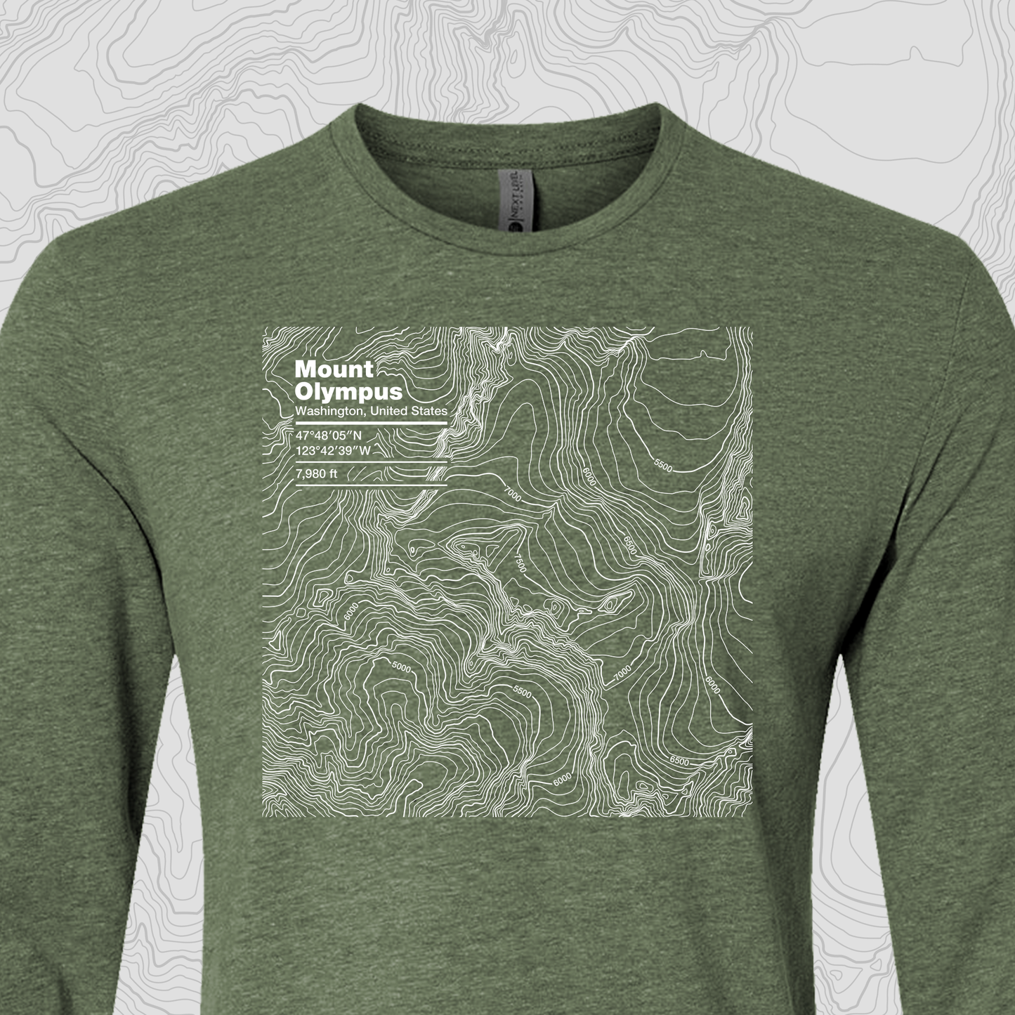 Mount Olympus, Washington - Unisex Long Sleeve Tee